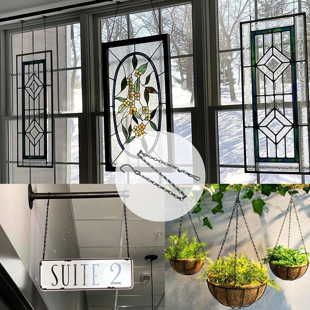 10 Pack Black Hanging Chains for Planters,Lanterns,Bird Feeders,Billboards,Plant Baskets etc, Length 9.5 Inch,Outdoor Indoor Use - Image 5