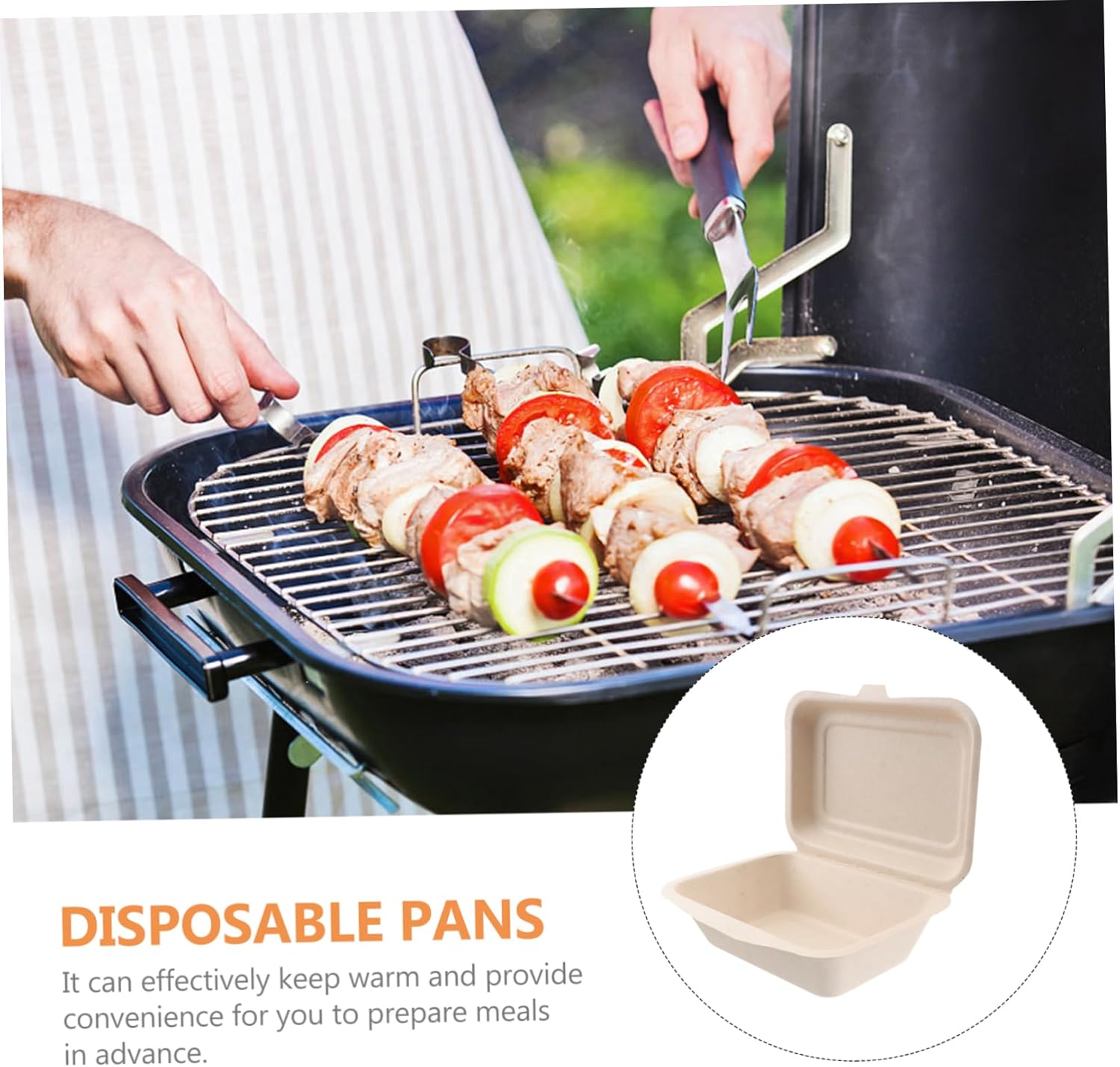 50pcs Paper Hamburger Takeout Boxes 600ml Disposable Meal Containers for Food Storage for Lunch and Catering