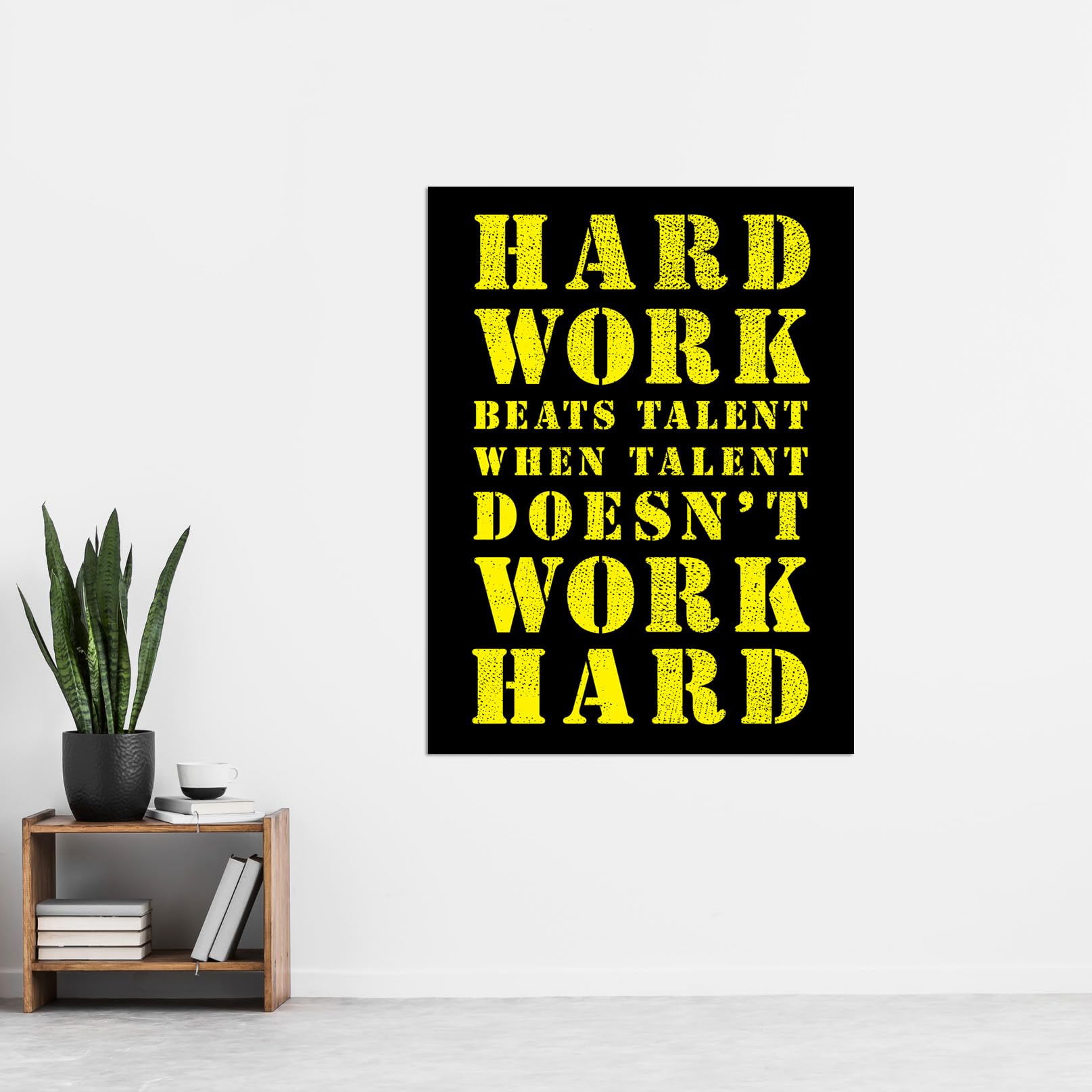 Artery8 Exercise Motivation Hard Work Beats Talent Inspirational Gym Wall Art Extra Large XL Wall Art Poster Print - Image 2