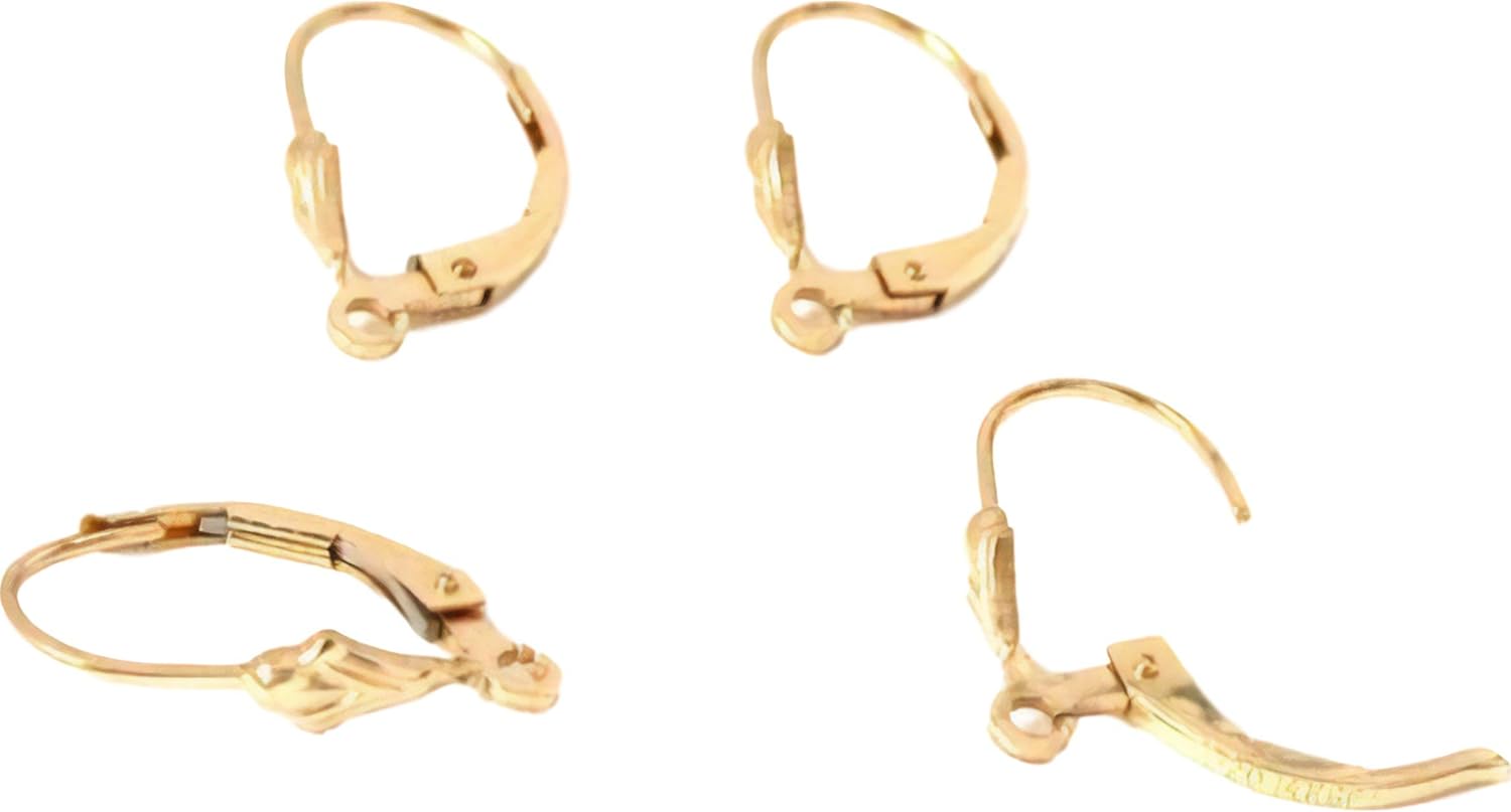 4 14k Gold Filled Lever Back Earrings Jewelry Parts