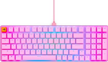 Glorious GMMK2 PC Gaming Keyboard, 96% Full Size, Pink, LED Backlight, English Layout, Glowing RGB, Mechanical Keyboard, Wired Type C, USB Mechanical Keyboard 99 Keys, Genuine Domestic Product