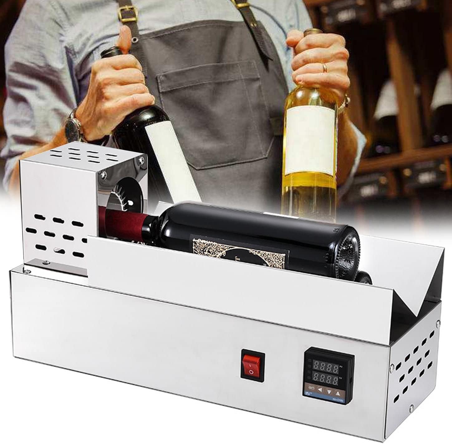 ZUKETANG Thermostatic Digital Display Wine Capsule Heat Shrinker, 110V