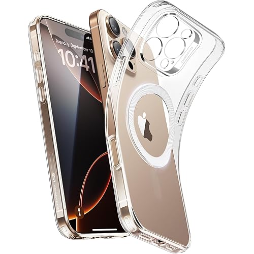 ESR for iPhone 16 Pro Case, Compatible with MagSafe, Camera Protection, Shockproof Thin Cover, Resists Yellowing and Scratches, Magnetic Phone Case for iPhone 16 Pro, Zero Series, Clear