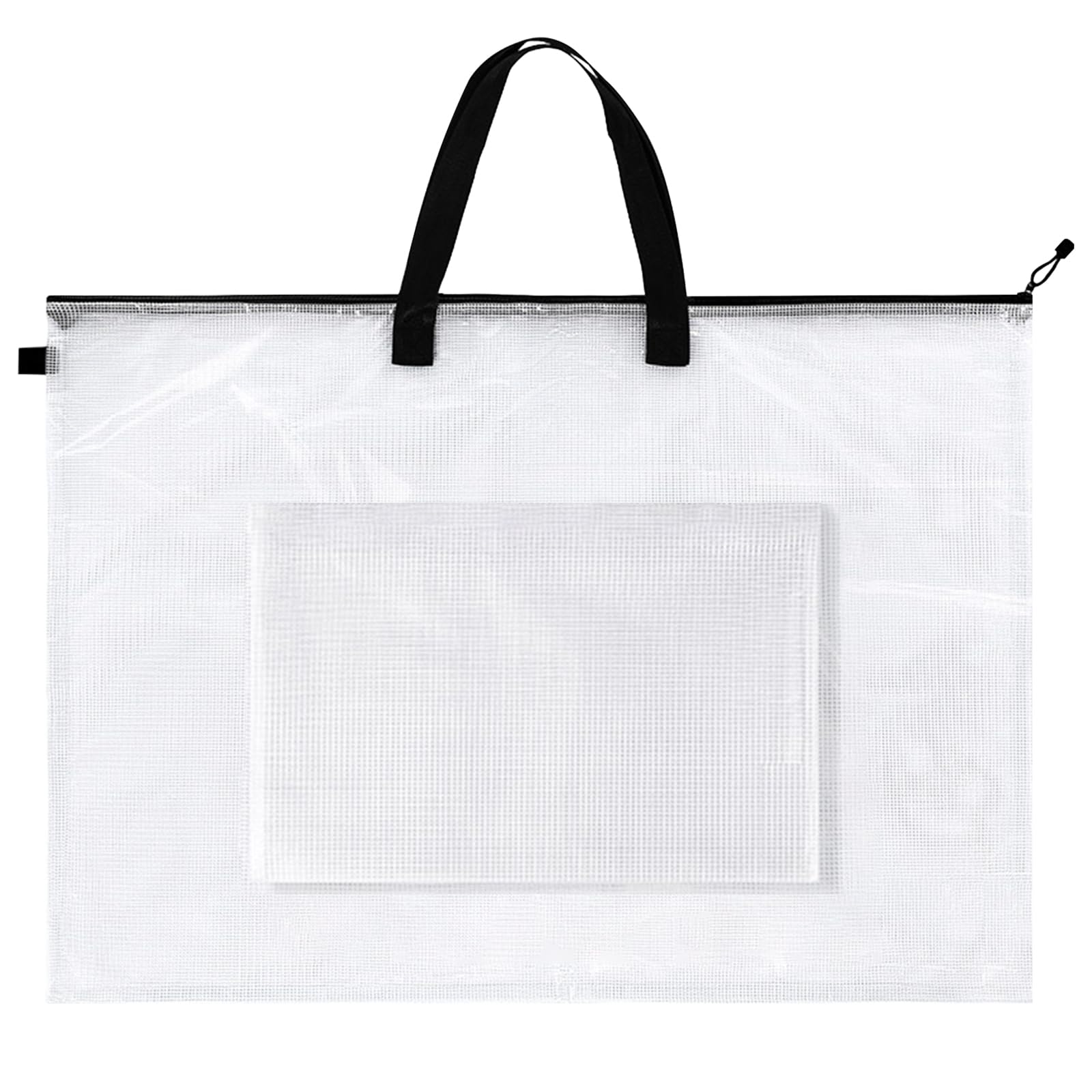 YKOASKL Art Portfolio Bag 24 x 36 Inch Large Posters Portfolios Case Board Storage Bags with Zipper and Handle Art Clear Organizer Folder for Artwork