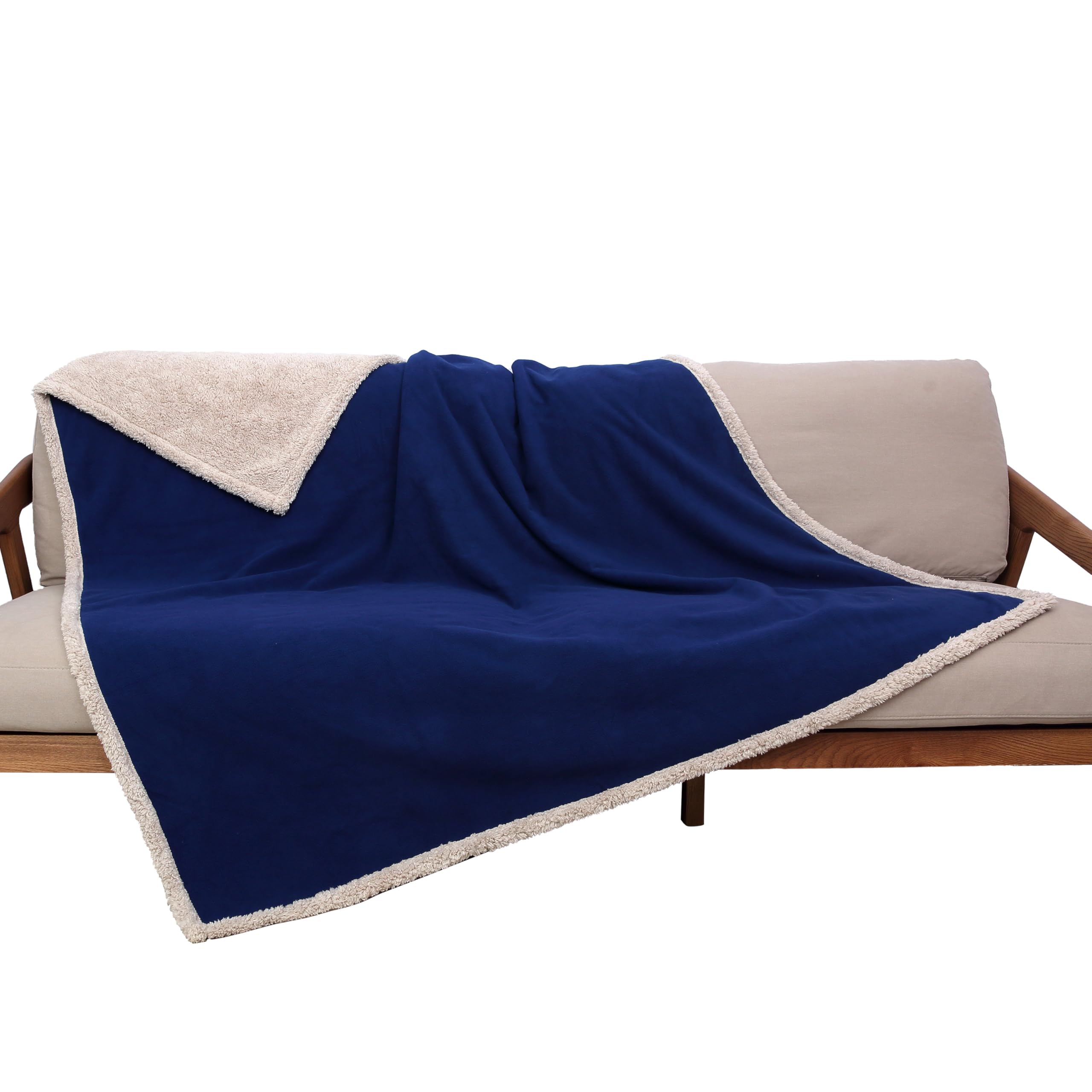 Kritter Planet Waterproof Pet Blanket for Bed, Reversible Sherpa Fleece Protector Couch Cover for Pets, Liquid Proof Furniture Protector for Medium