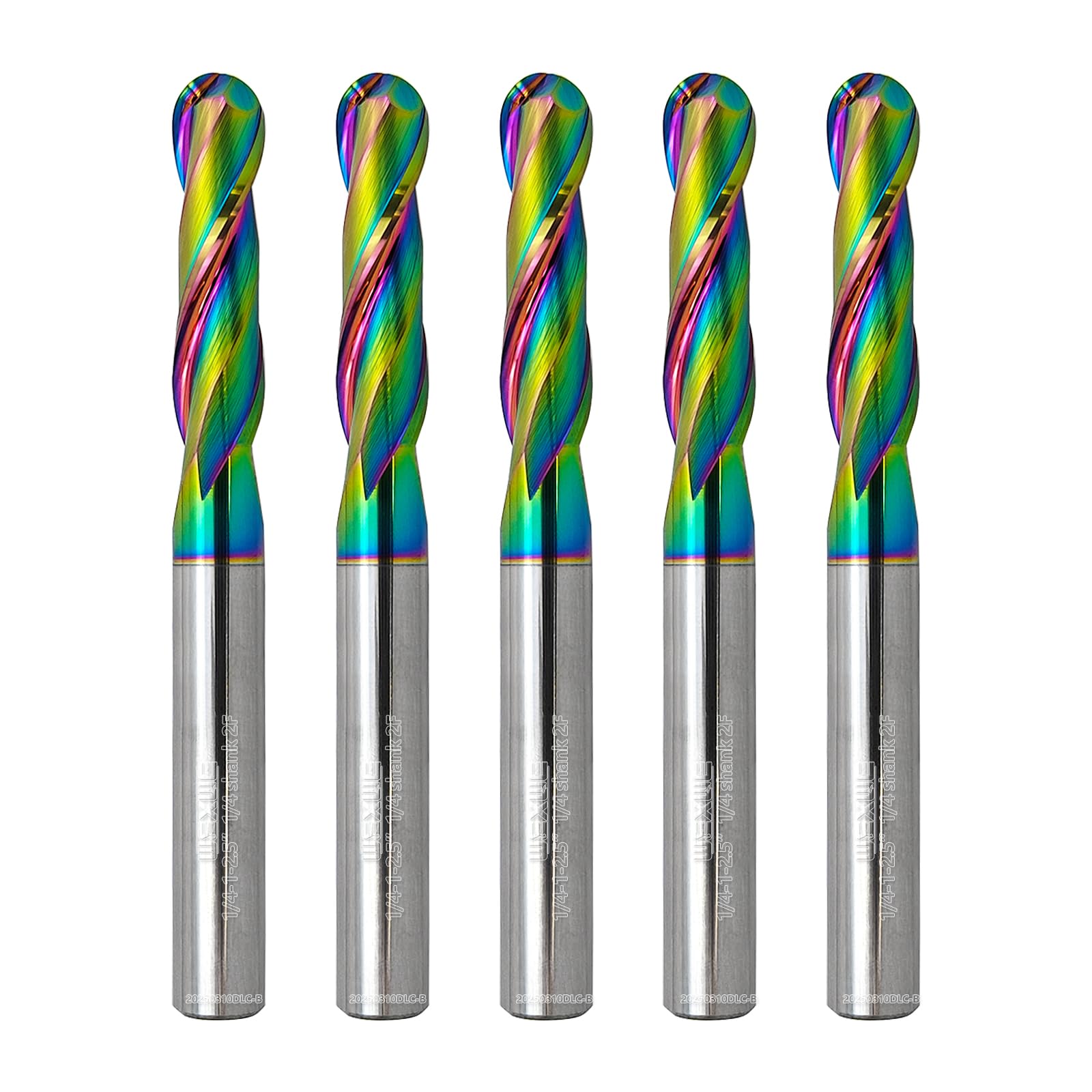 Ball Nose End Mill - Carbide, DLC Coating -13
