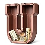 Summidate Wooden Letter Piggy Bank, Extra Thick Large Capacity Piggy Bank for Kids Boys Girls Toddler, Alphabet U Money Bank| Coin Box Birthday, Christmas, Festival