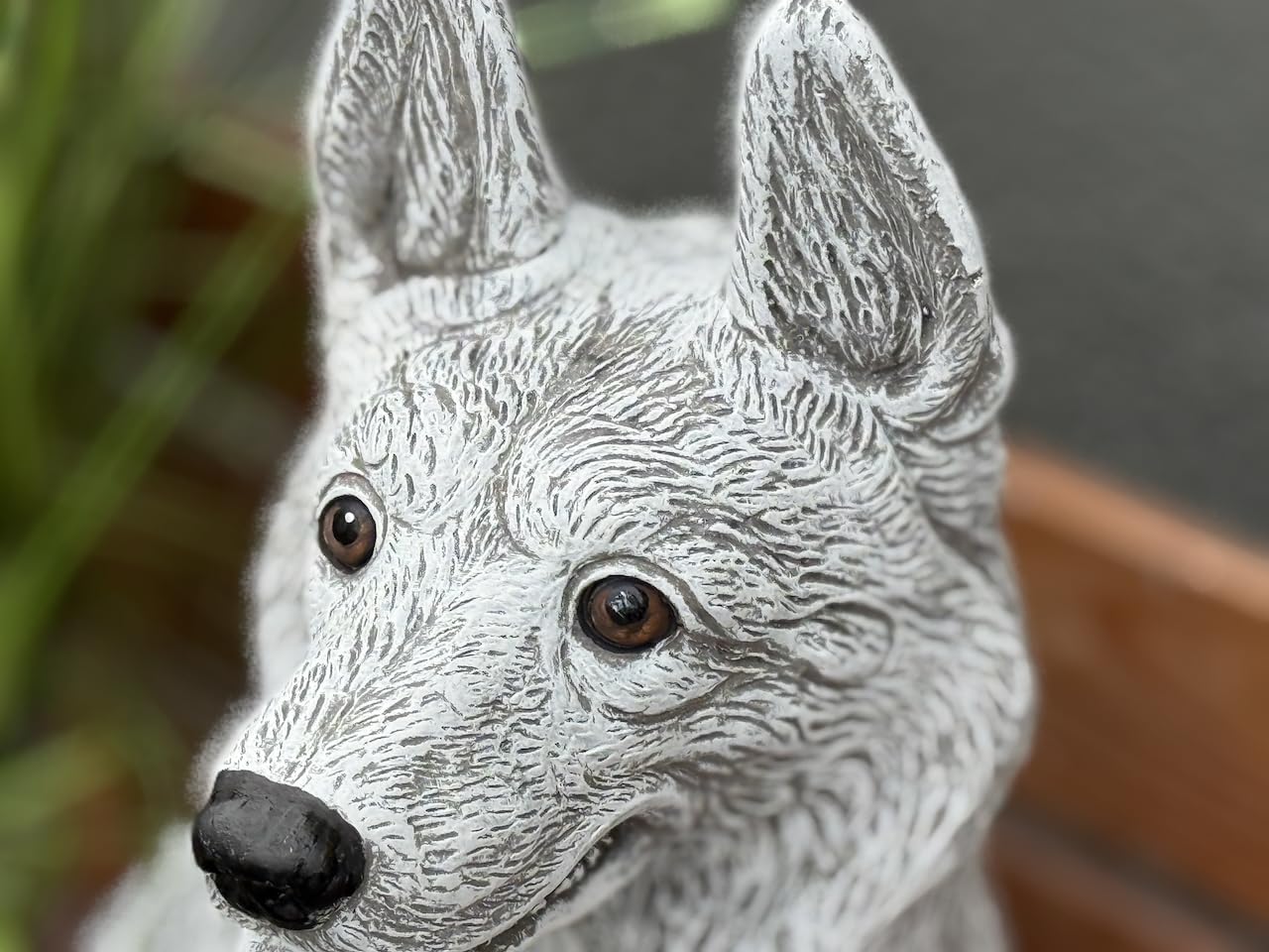 stoneandstyle Steinfigur Schäferhund Gross, frostfest, Höhe 39 cm, Gewicht 13,4 kg