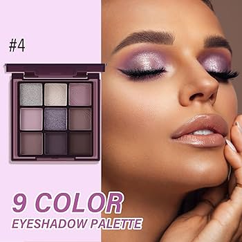 Amazon.com : GEUUFEA Purple Eyeshadow Palette-9 Colors