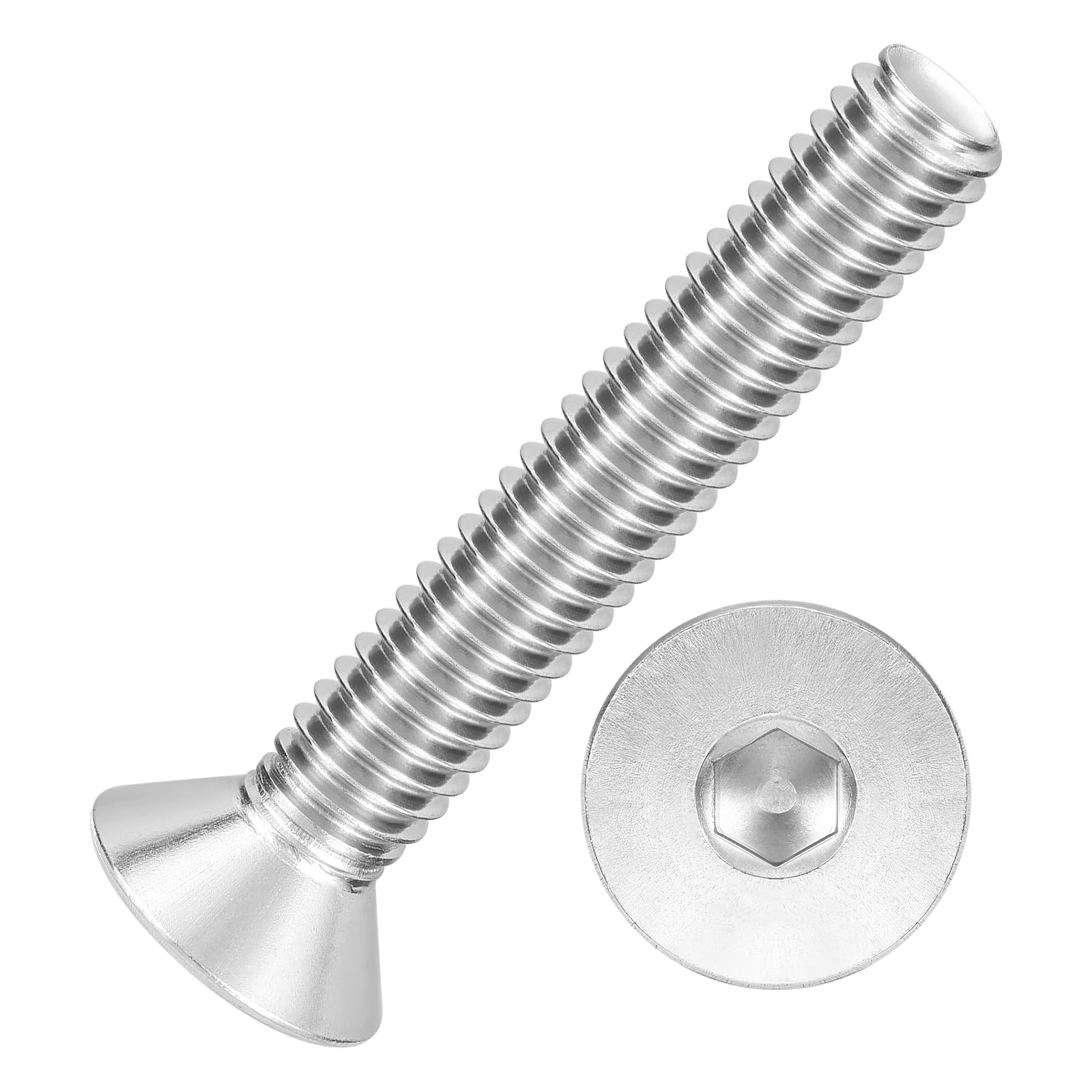Kozelo 20Pcs[5/16-18x2"] Flat Head Socket Cap Screw Countersunk Bolt — image 1