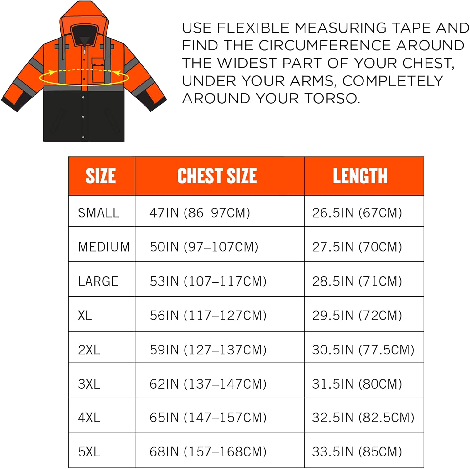 Exсluѕіvе Dіѕсоunt 60% Prісе High Visibility Reflective Winter Bomber Jacket, Black Bottom, Zip Out Fleece Liner, ANSI Compliant, Ergodyne GloWear 8381,Orange,Medium