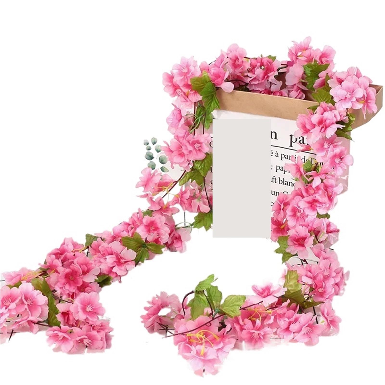LXLAEOANG Artificial Flowers Artificial Flowers Garland Blossoms Vines Garden Arch Decor Fake Flower Wedding Party Home Decoration