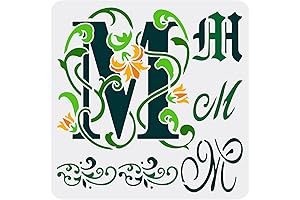 FINGERINSPIRE Initial M Painting Stencil: Unleash Your Artistic Creativity