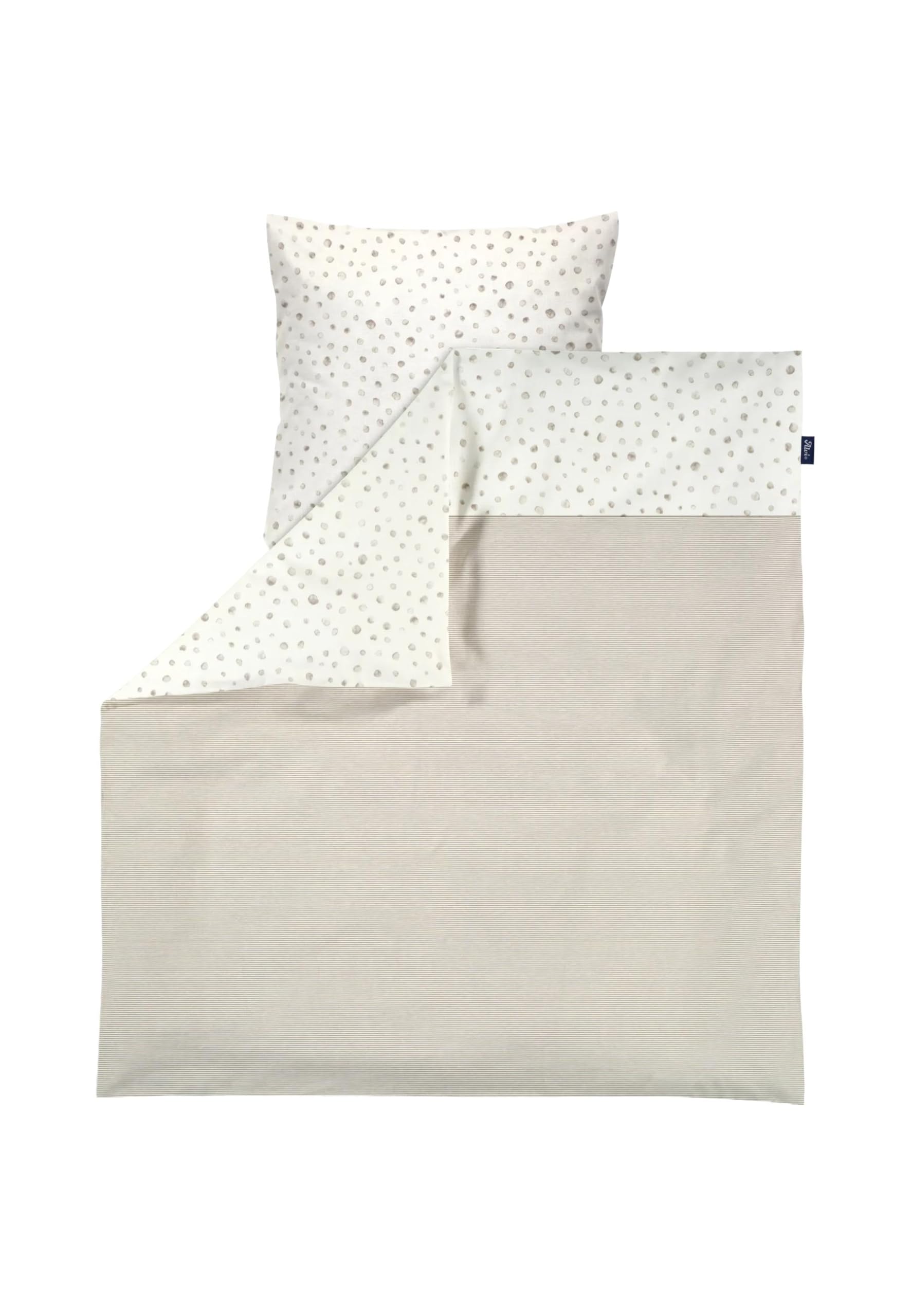 Alvi Bettwäsche Baumwolle Aqua Dots - Beige 100x135