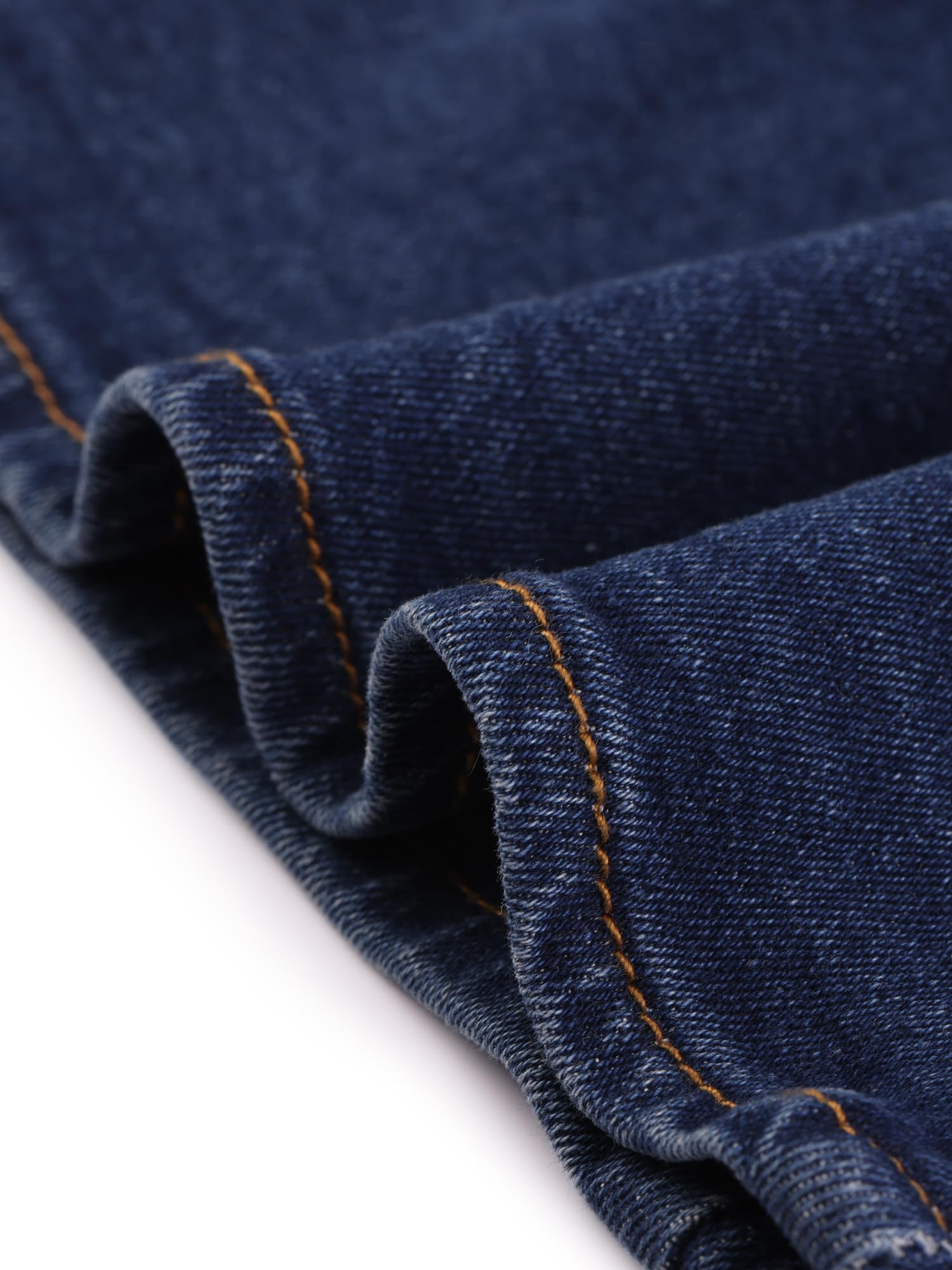 Allegra K Jupe en Jean Stretch Femme Vintage Taille Haute Ourlet Fendu Jupe Midi Denim Crayon