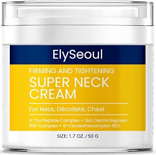 KoreanSkinCarePower Neck Firming Cream: K-Beauty Anti-Aging Tightener for Crepey Sagging Neck & Chest Skin