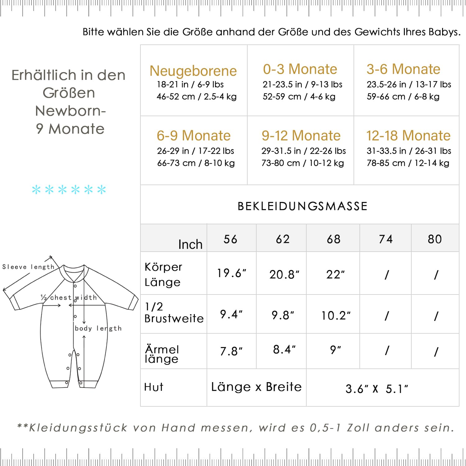 Booulfi Tutina Onesie per battesimo per neonato Srping estivo lavorato a maglia