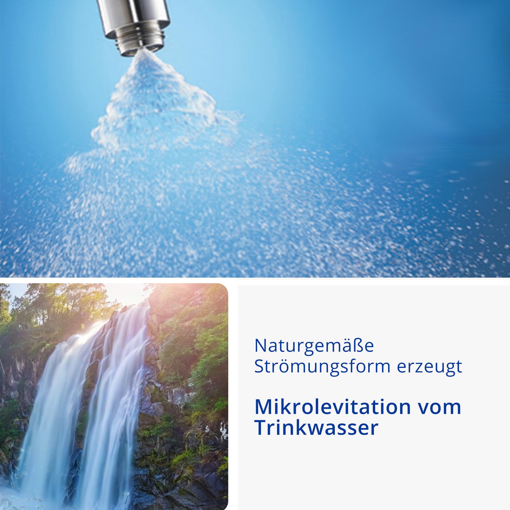 Wasserwirbler Levita aus Edelstahl | levitiertes Wasser zuhause | vitales, genussvolles Trinkwasser durch Mikro-Levitation