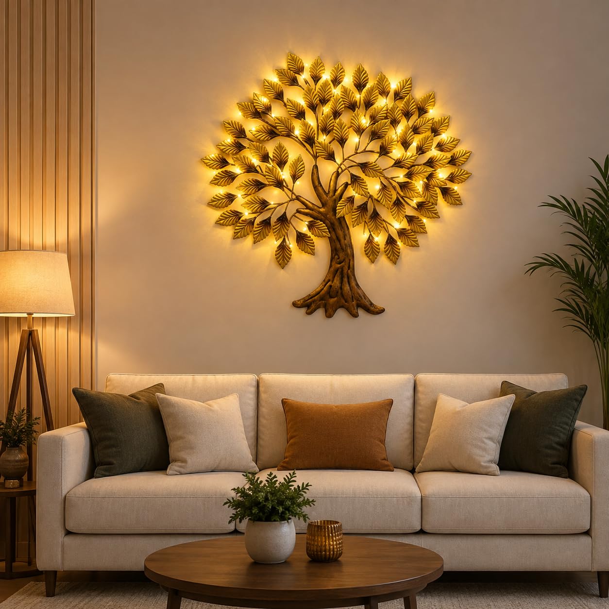 Zora Tree Wall Decor - LED Light & Elegant Design -2
