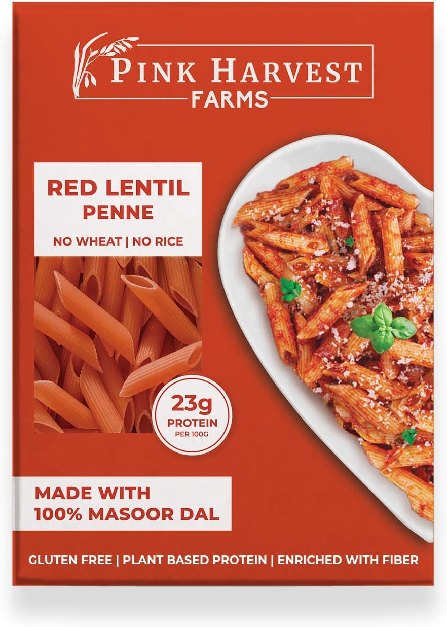 Pink Harvest Farms Red Lentil Penne
