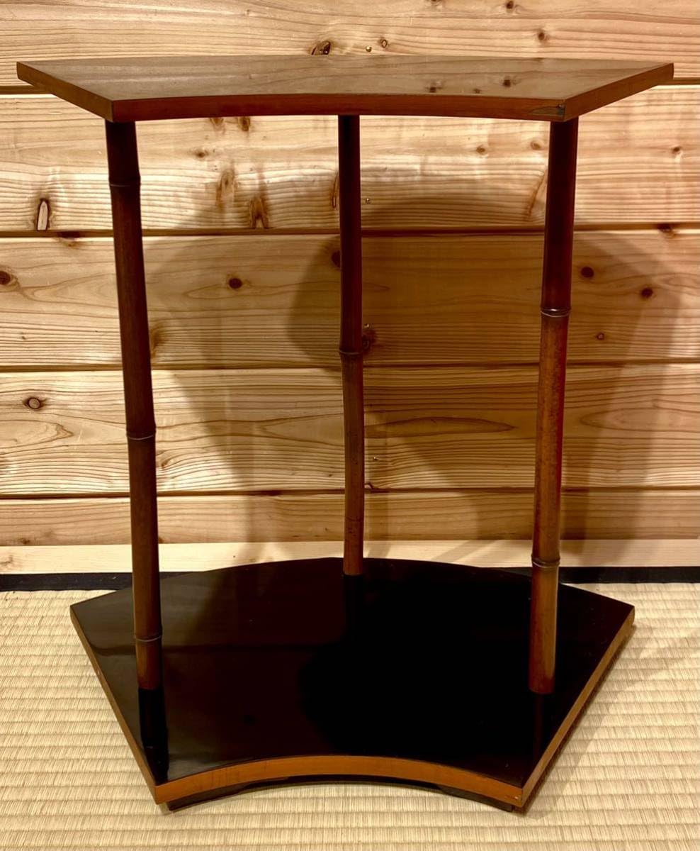 蒔絵師 荒井正春 扇面棚 鳳凰 組立式 高さ39.5cm 共箱 蒔絵師 荒井正春 扇面棚 鳳凰 組立式 高さ39.5cm 共箱 蒔絵