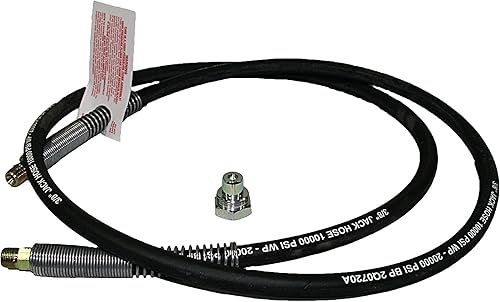 AME INTL 16111 Manguera hidráulica de 18' (18.0 ft), 10,000 psi (700 bar) extremos NPT de 38", con acoplador 16050