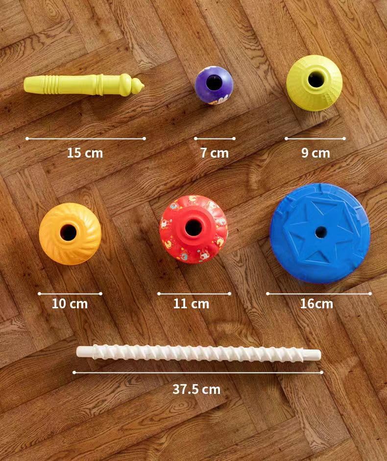 Baby Twirl Spinning Stacking Toy Autism Sensory Learning Spiral Stacker Toy Rainbow Spinning Wheel Montessori Toys for Babies Girl Boy Christmas Birthday Gifts - Image 3