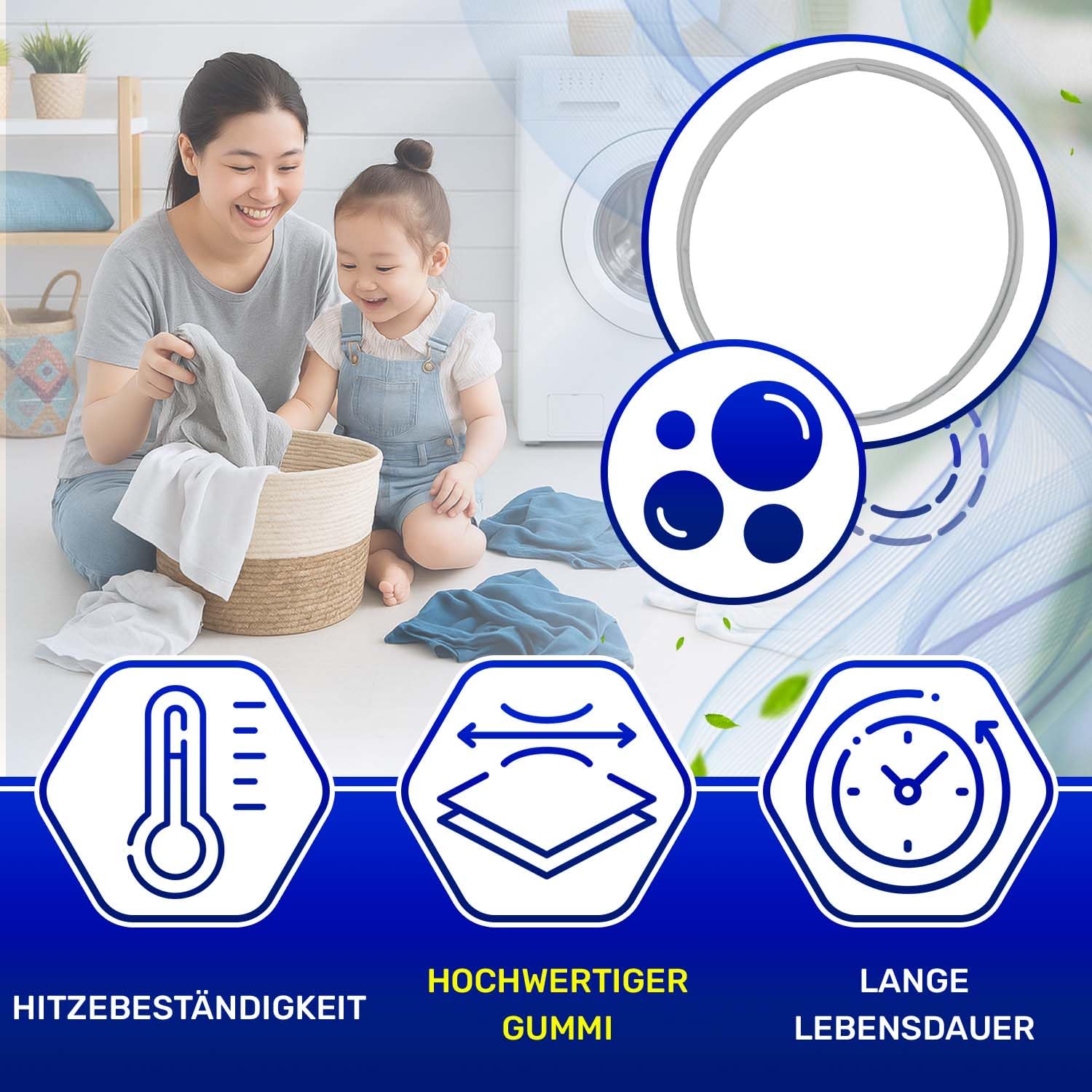 Der Türdichtung Trockner Hat den Originalcode C00345110 480112101512 481010713648 für Whirlpool für Indesit für Bauknecht - Garantie 10 Jahre - MONTERAL