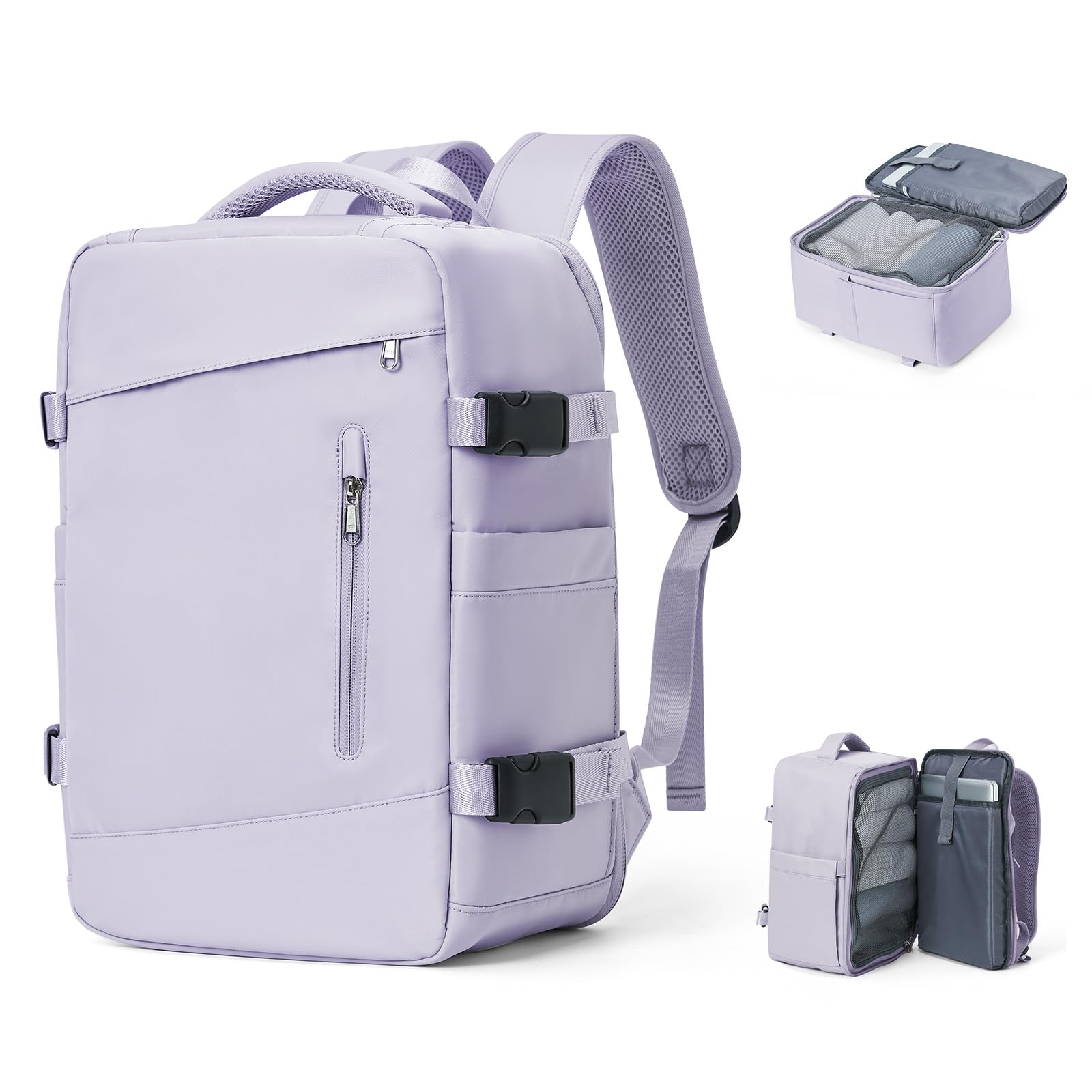 SZLX Borse da Cabina per Easyjet 45x36x20 Zaino da Viaggio aereo Bagaglio a Mano Zaino Ryanair 40x20x25 con porta USB zaino Borsa da Viaggio Impermeabile donna zaino per Computer Casual Daypack