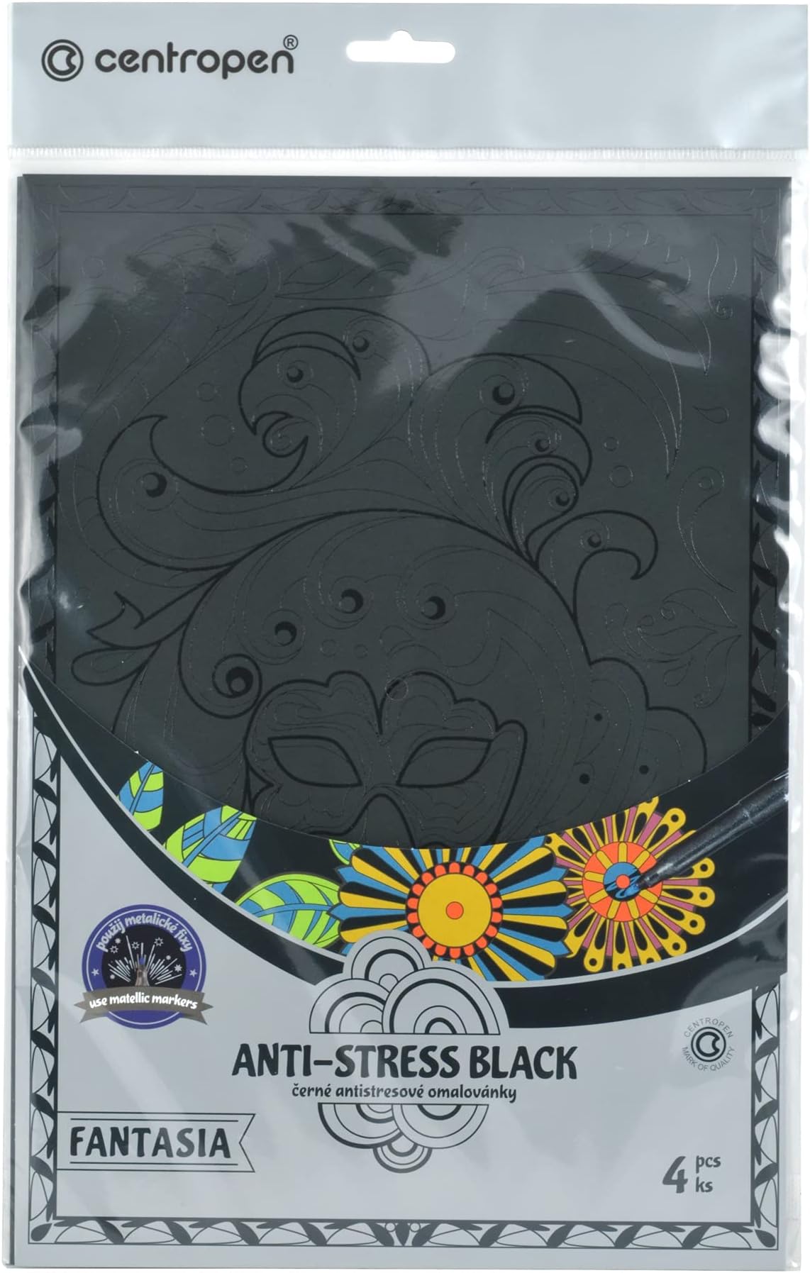 Centropen Anti-Stress Fantasia Set Black 9997, Assorted, One Size