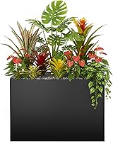 Montex 37x13x26 Inch Adjustable Metal Planter Box - Heavy Duty Galvanized Steel Outdoor Garden Planter with Drainage & Removable Shelf