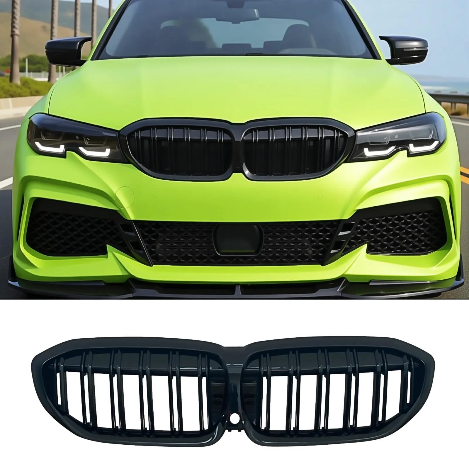 Amazon | MNGYNUKA グリル フロントキドニー BMW 3er G20 G21 2019