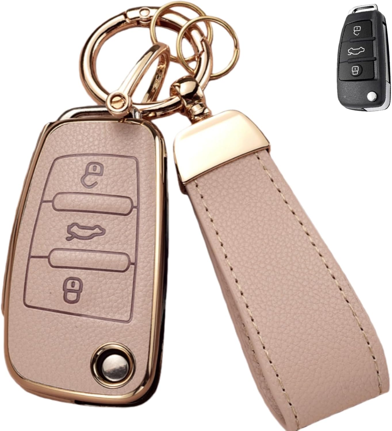 Key Fob Cover for Audi A1 A3 Q3 Q7 R8 A6L TT