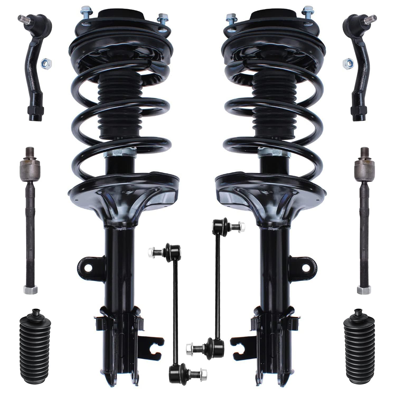 Detroit Axle - Front 10pc Struts Kit for 2005-2009 Hyundai Tucson