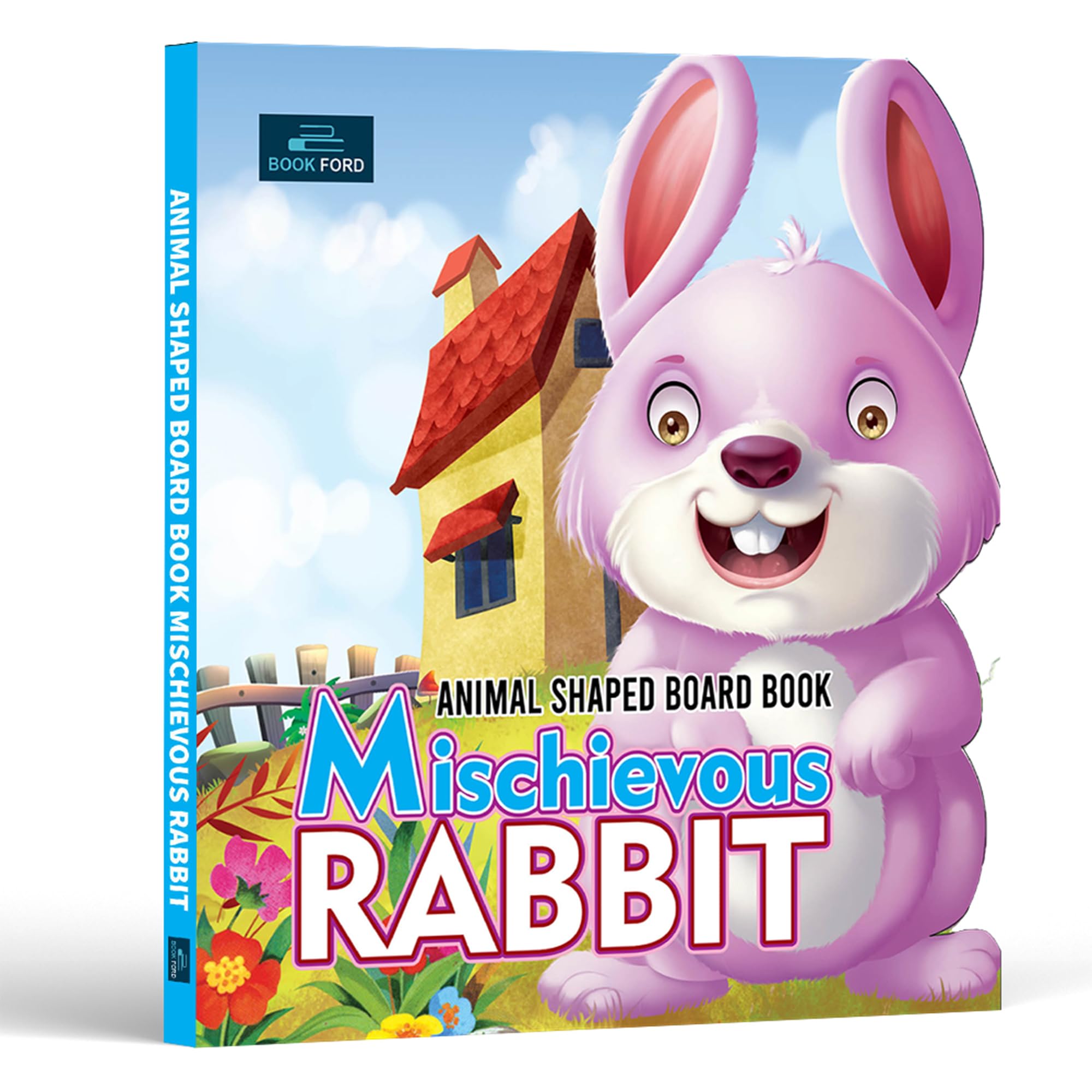Mischievous Rabbit Animal Shaped Story Board Book - Engaging and Educational Stories for Kids 3 to 8 Years.| story books for 1 year old | story books for 3 year old children [board_book] BOOKFORD PUBLICATIONS [Dec 31, 2022]