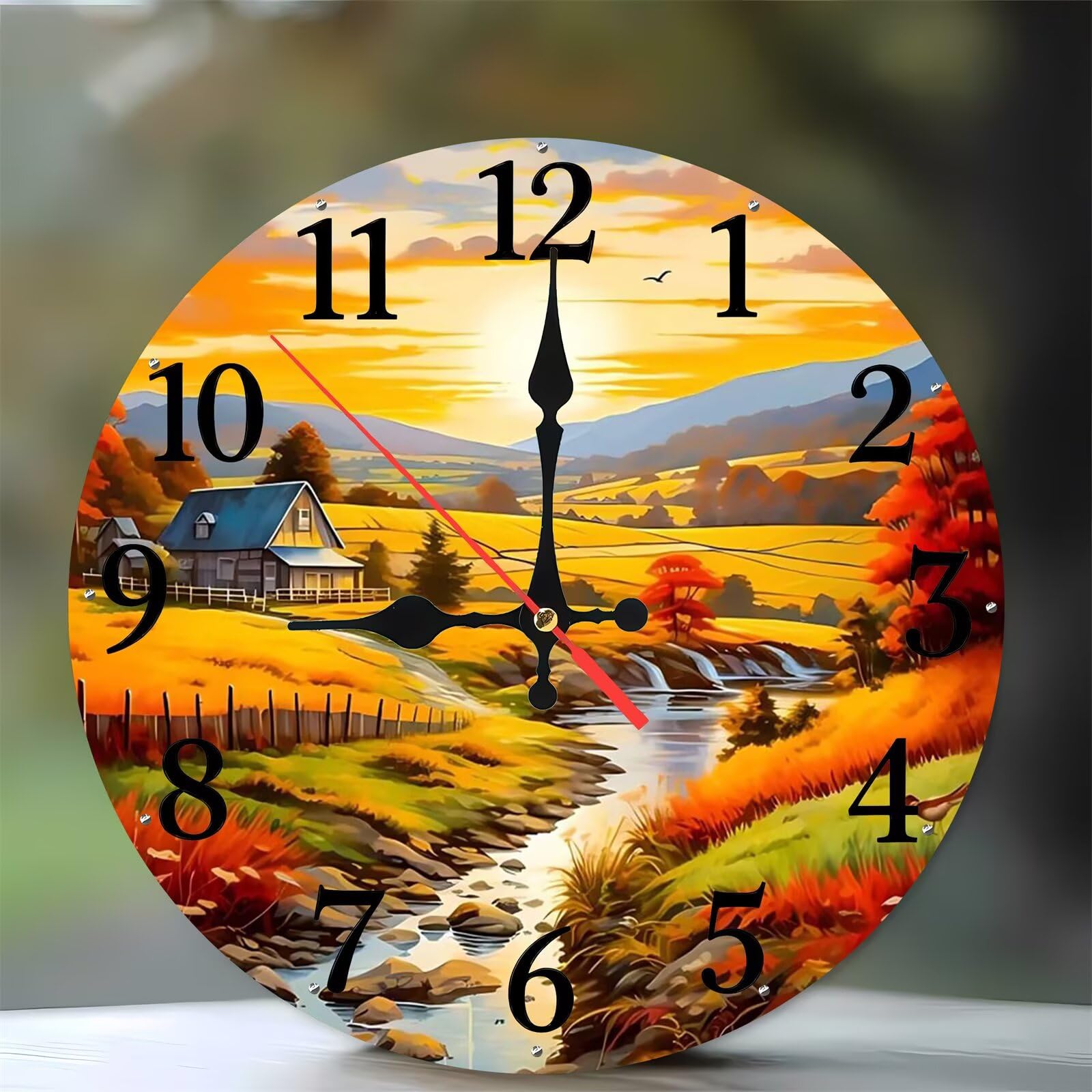 Horloge murale moderne et silencieuse sans tic-tac pour chambre et salon