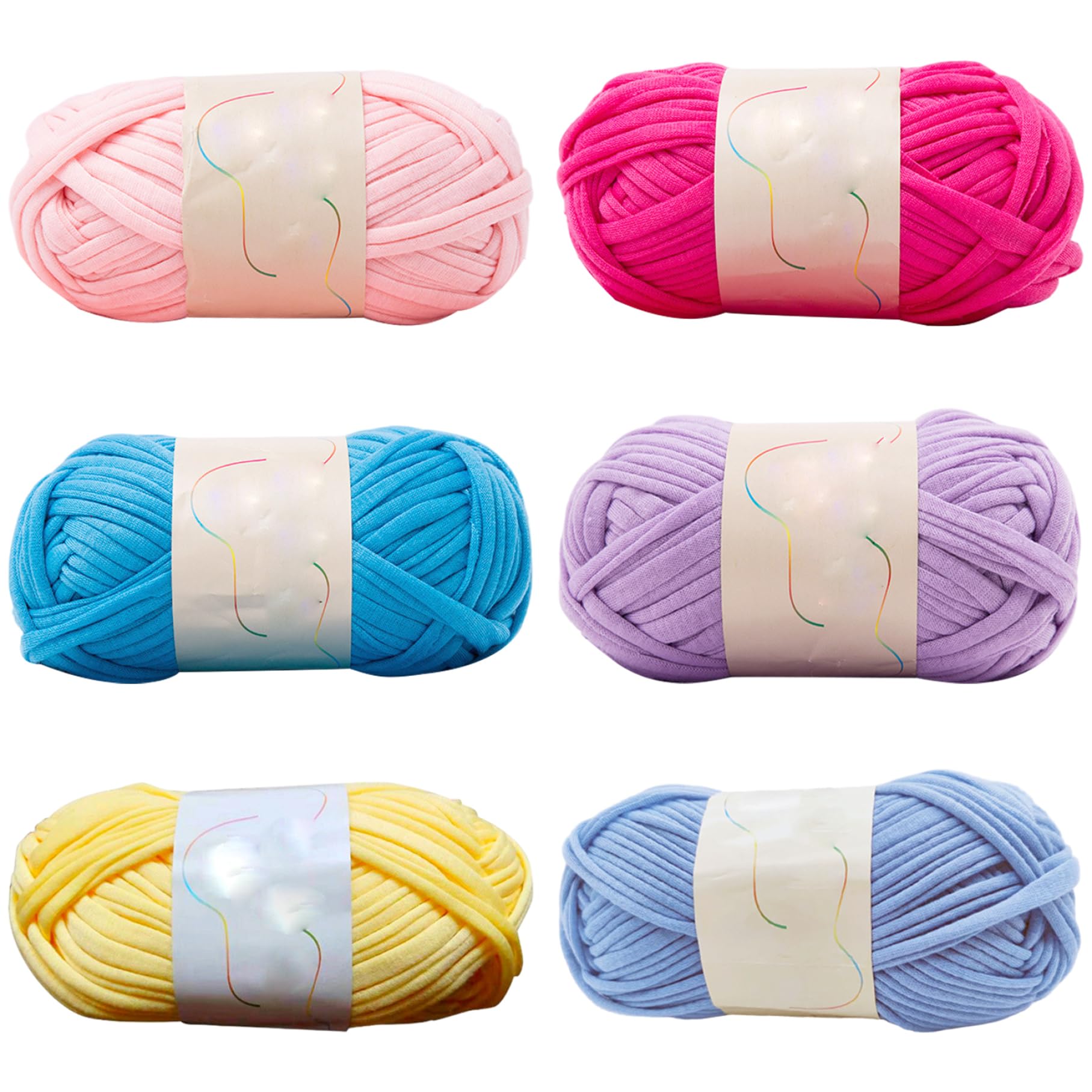 Fil épais pour crochet Lot de 6 pelotes douces de 98 pieds pour coussin