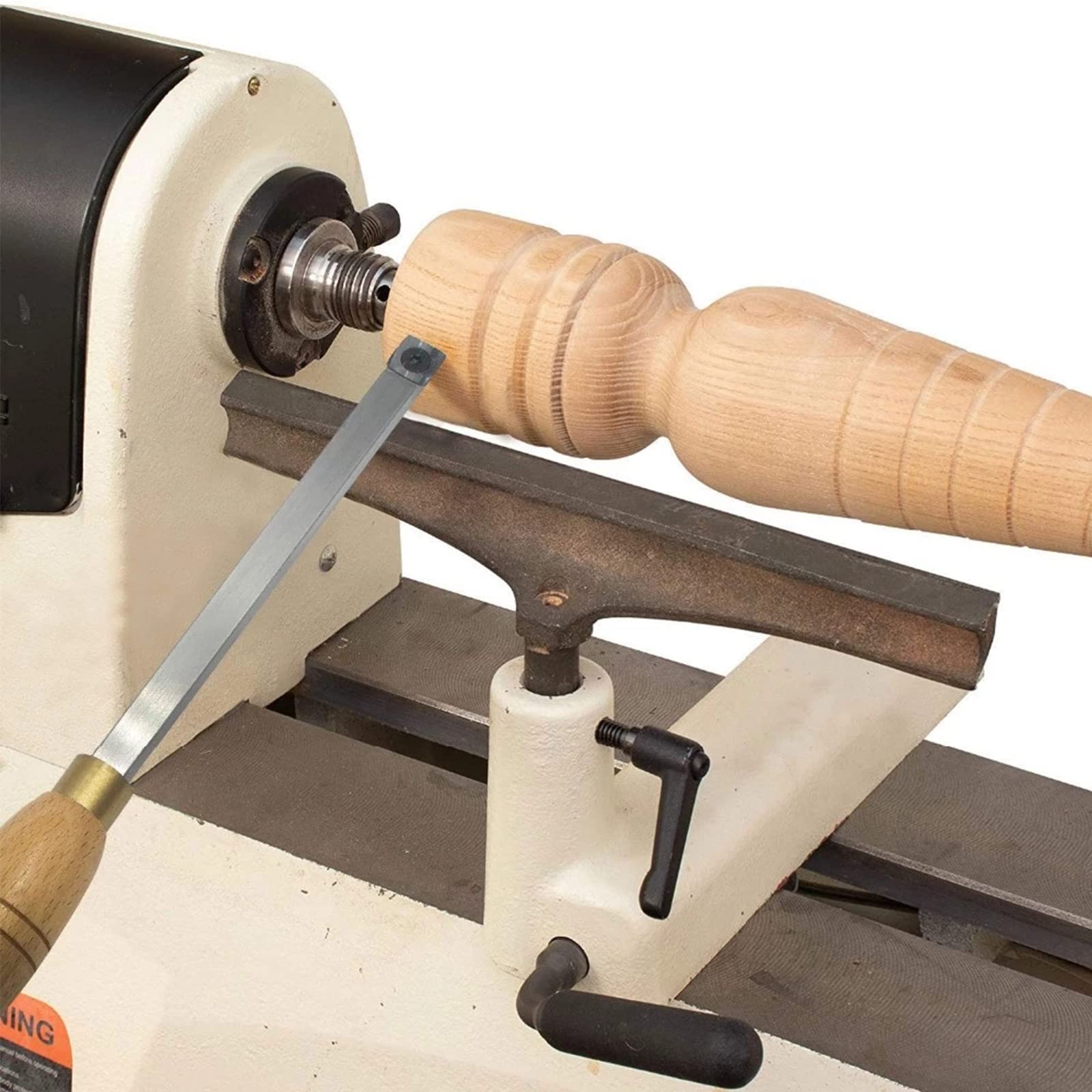 Utensili per tornitura per Legno Scalpello per tornio con Punta in carburo più Ruvida 18 Pollici a grandezza Naturale con Inserto Quadrato in carburo 15X15x2,5 mm con Raggio e Una Vite per hobbisti