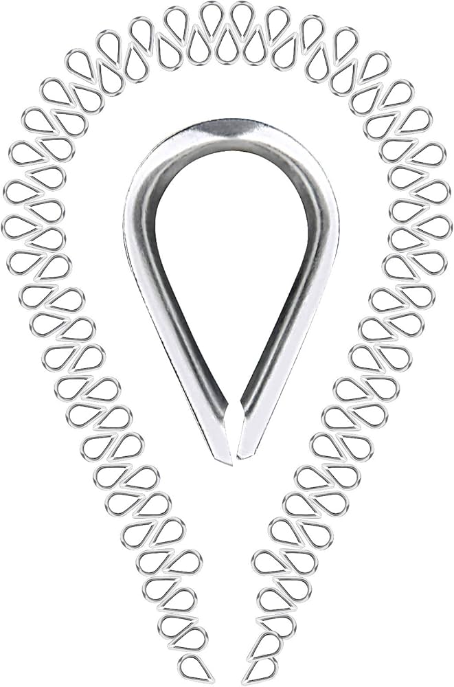 1/8 Inch Wire Rope Thimble Wire Rope Thimbles 100 1/8 Thimbles fit 3/32