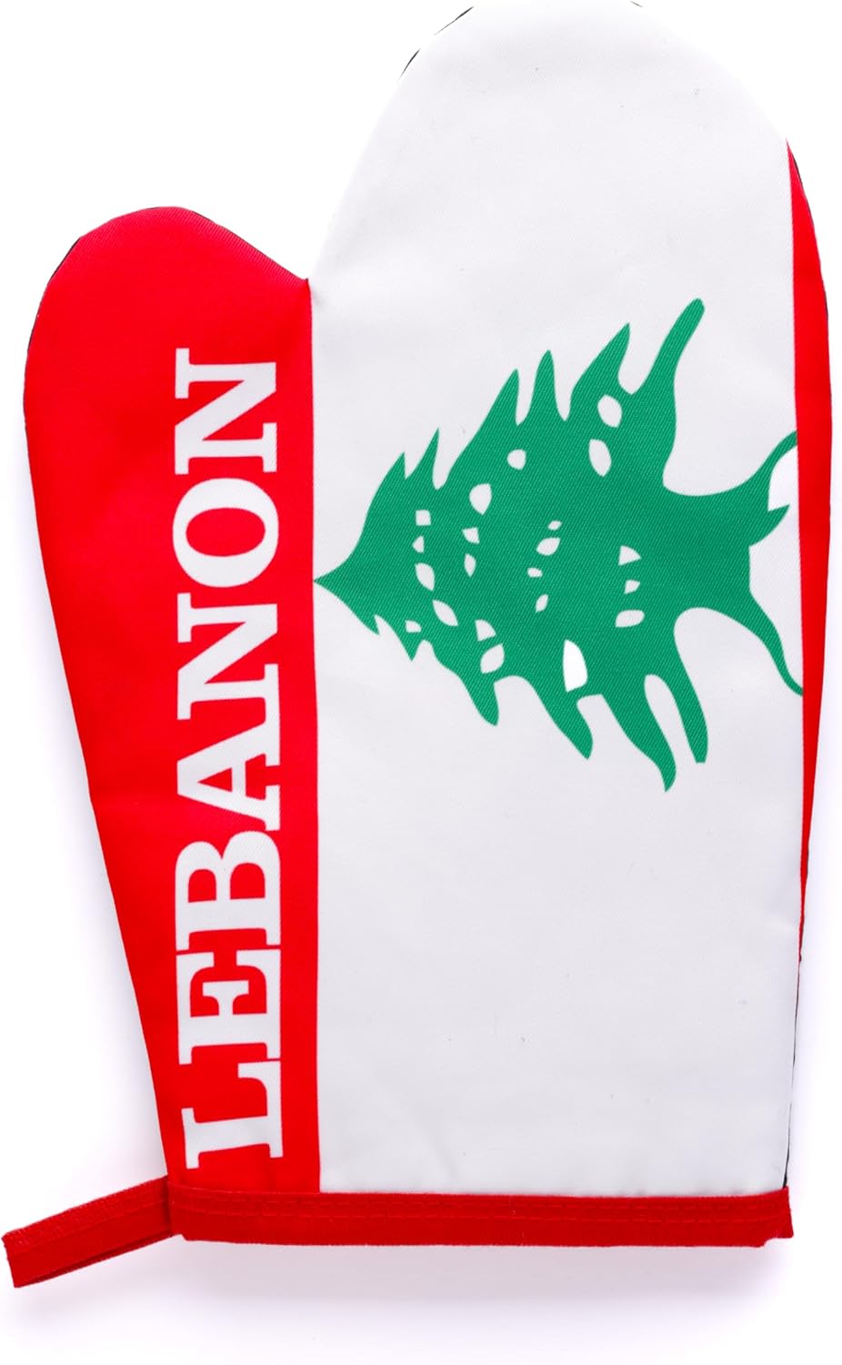 Lebanon Flag Kitchen & BBQ Set w/Apron, Oven-mitt & Pot-holder Lebanese