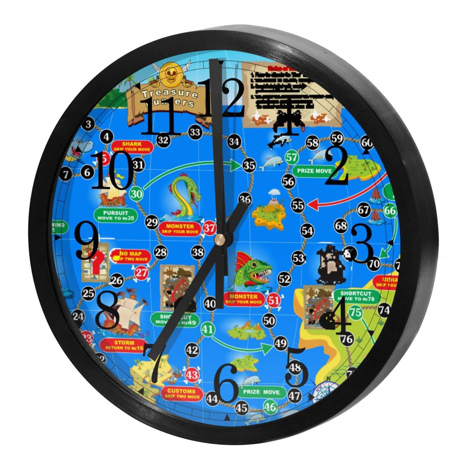Horloge murale silencieuse à quartz pour bureau et école