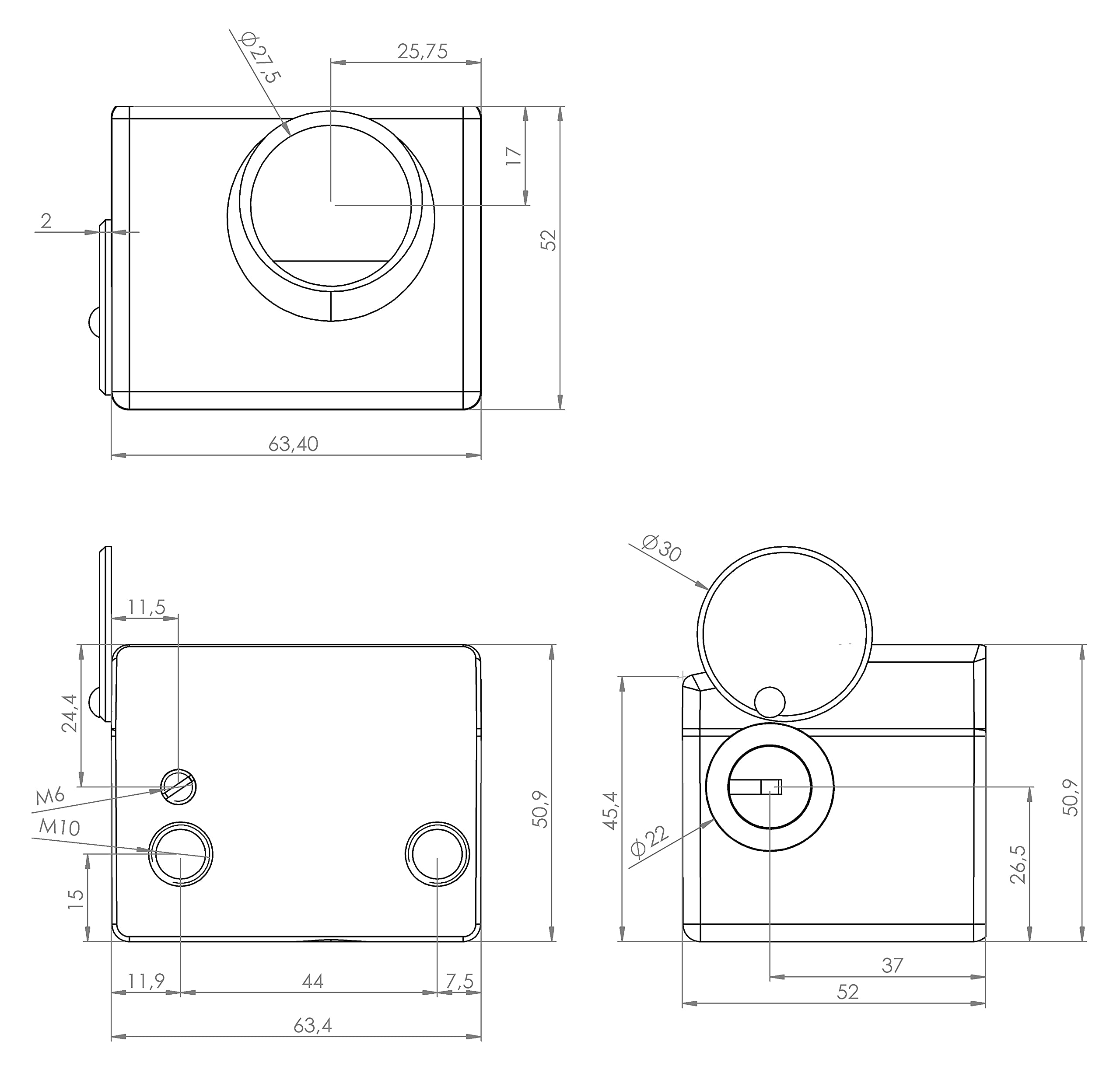 Cabezal K-5 (NO incluye pieza suelo) para Persiana Metálica Enrollable, Llave Tubular