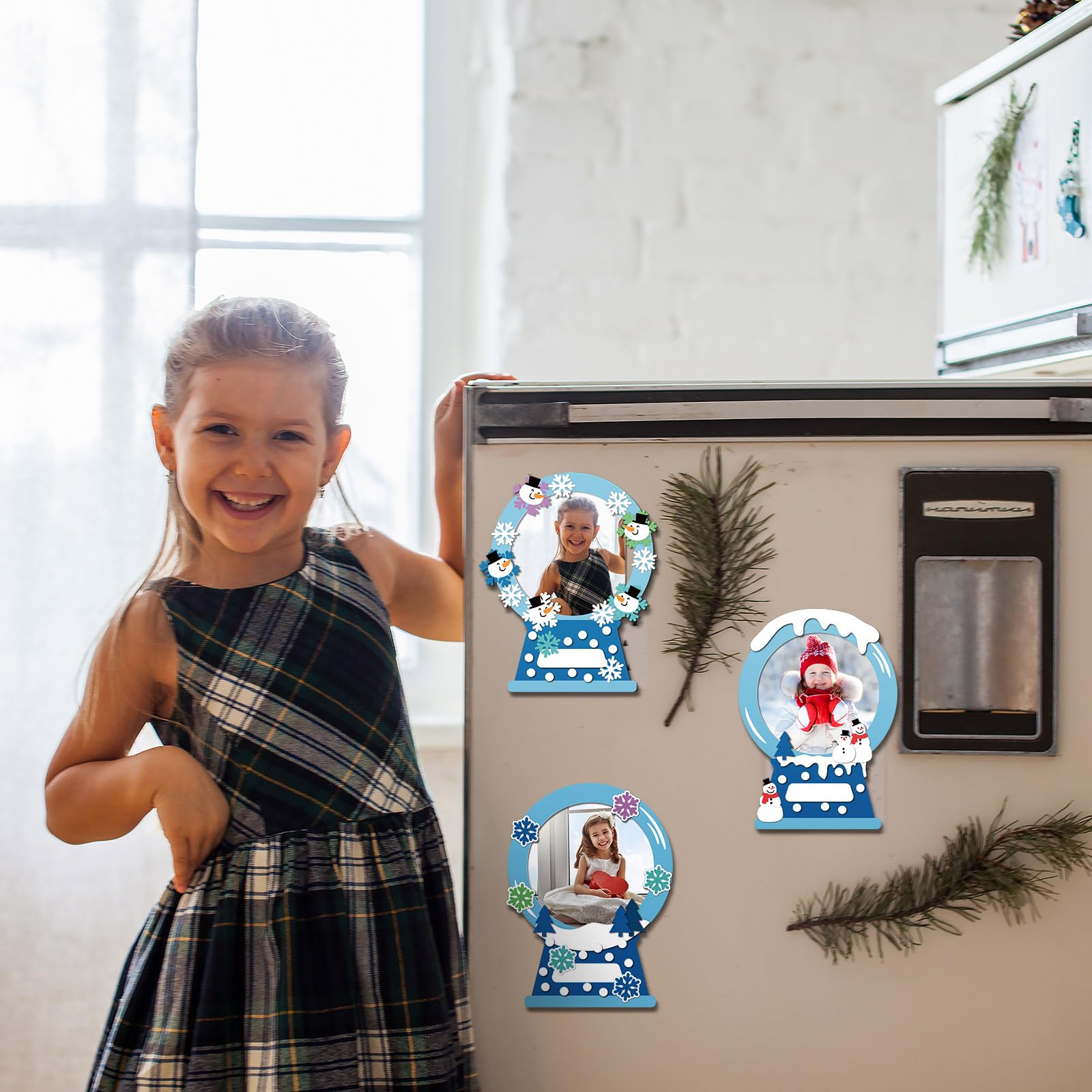Fun Winter Frame Snapklik.com : 30 Sets Snow Picture Frame Craft For Kids Christmas ...