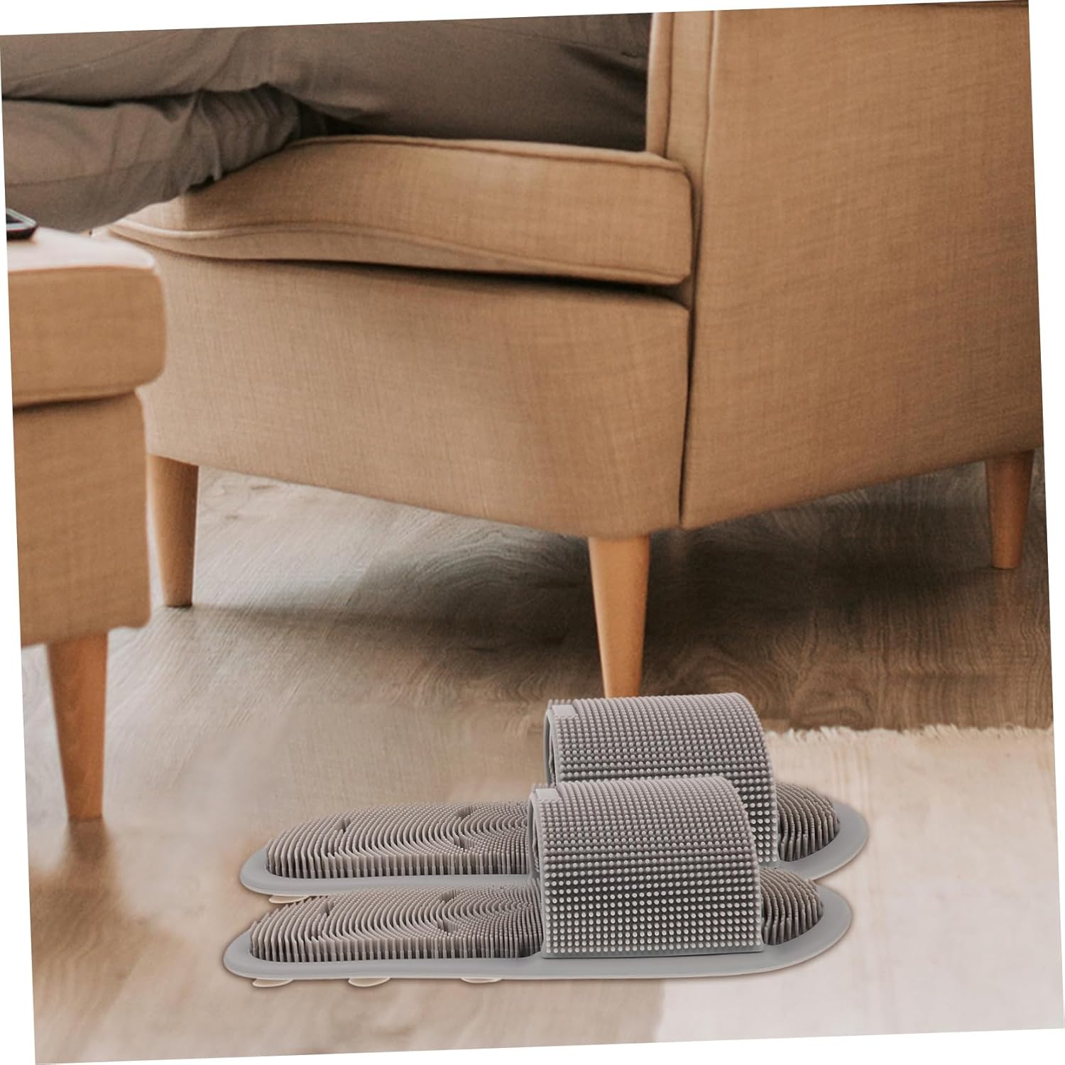 Foot Cleaning Slier Sliders Portable Massage Foot Bath Shoes Men's House Slippers Relaxing Massage Design Anti-slip Suction Cup Base