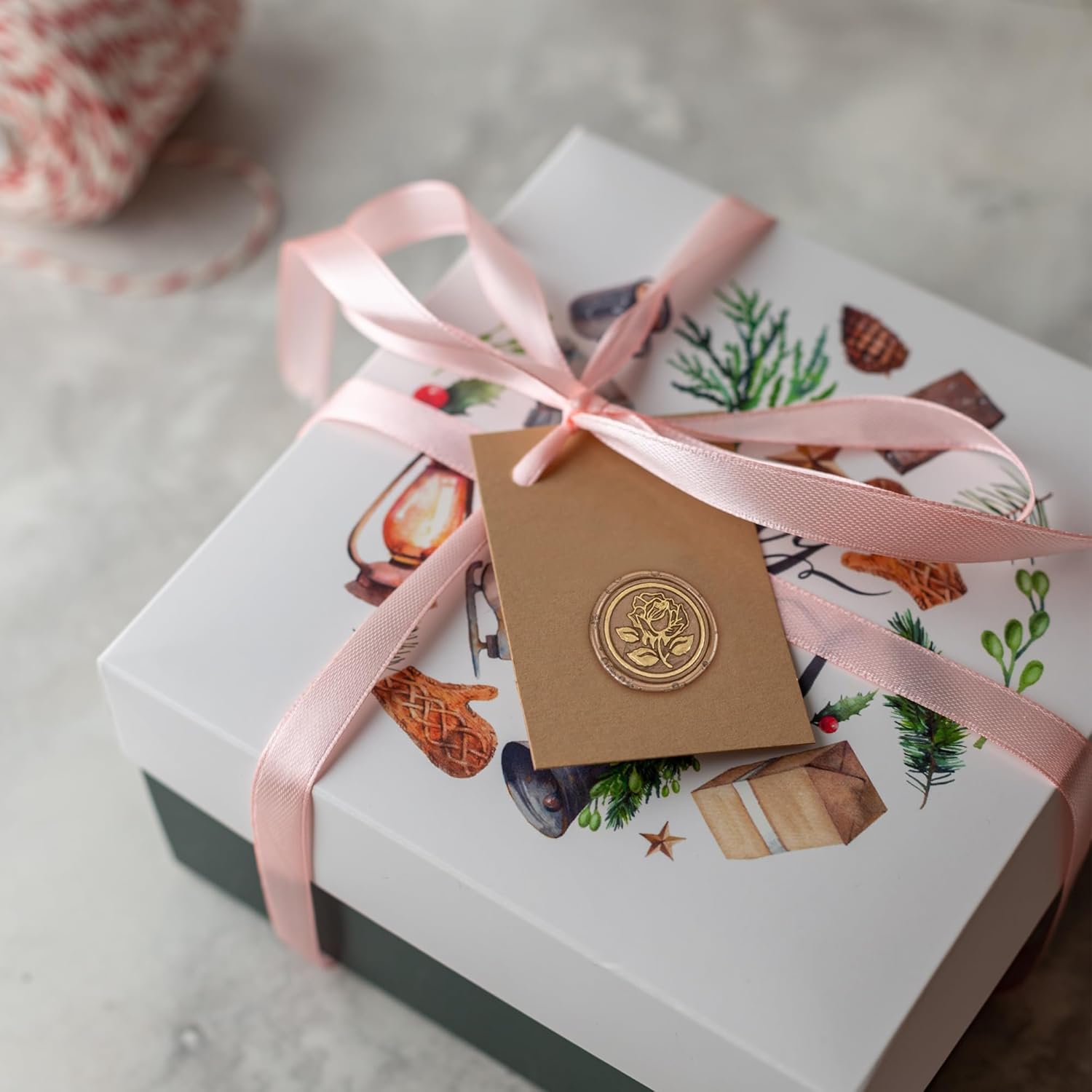 Flexible Wax, 100pcs Gold Rose Style Stickers, Bronze Color, Handmade Envelope Seals for Wedding Invitations, Scrapbook, Waterproof, Single Use, Vintage