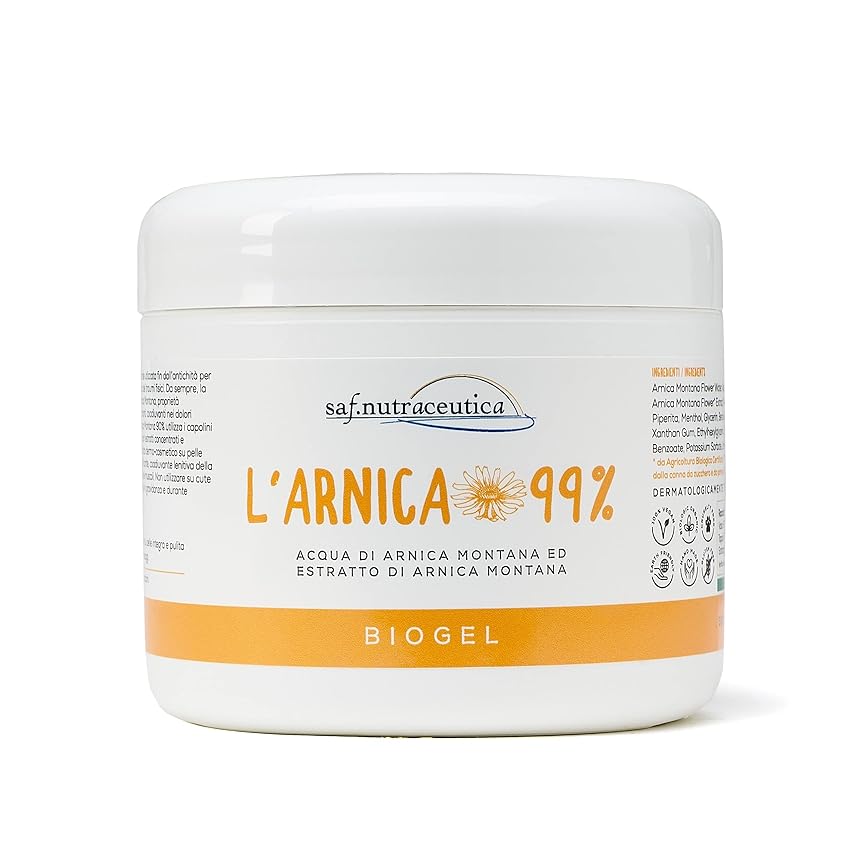 Immagine del prodotto L' Arnica Biogel per Cavalli Uso Umano Extra Forte 99%, 500 ml SUPER CONCENTRATA, Made in Italy per Muscoli e Articolazioni, Formula Naturale - Dermatologicamente Testata - Saf.Nutraceutica
