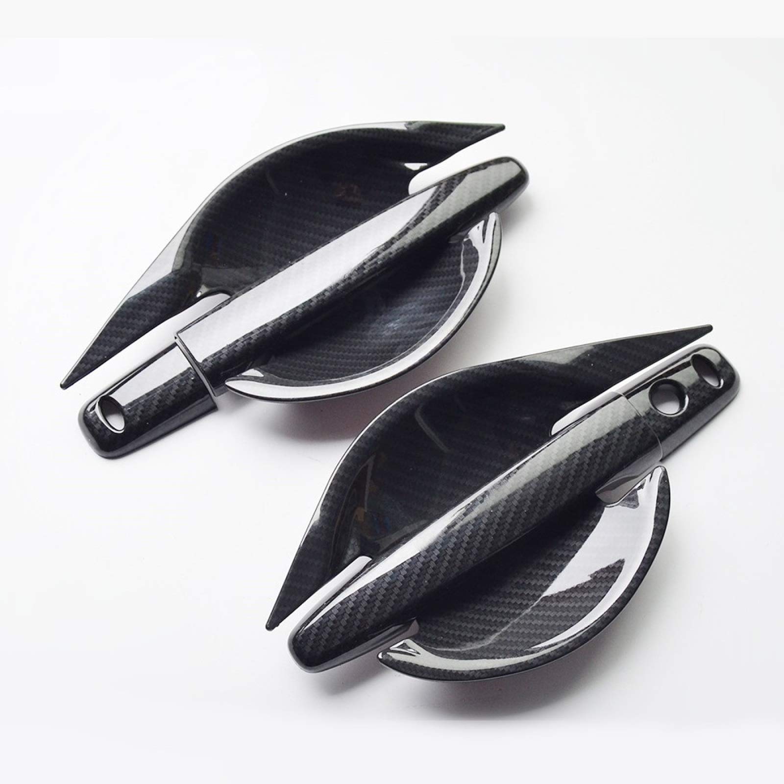 For Mitsubishi ASX Carbon Fiber Printed Exterior Door Handle Cover Bowl Sticker Moulding Trim Styling Accessories