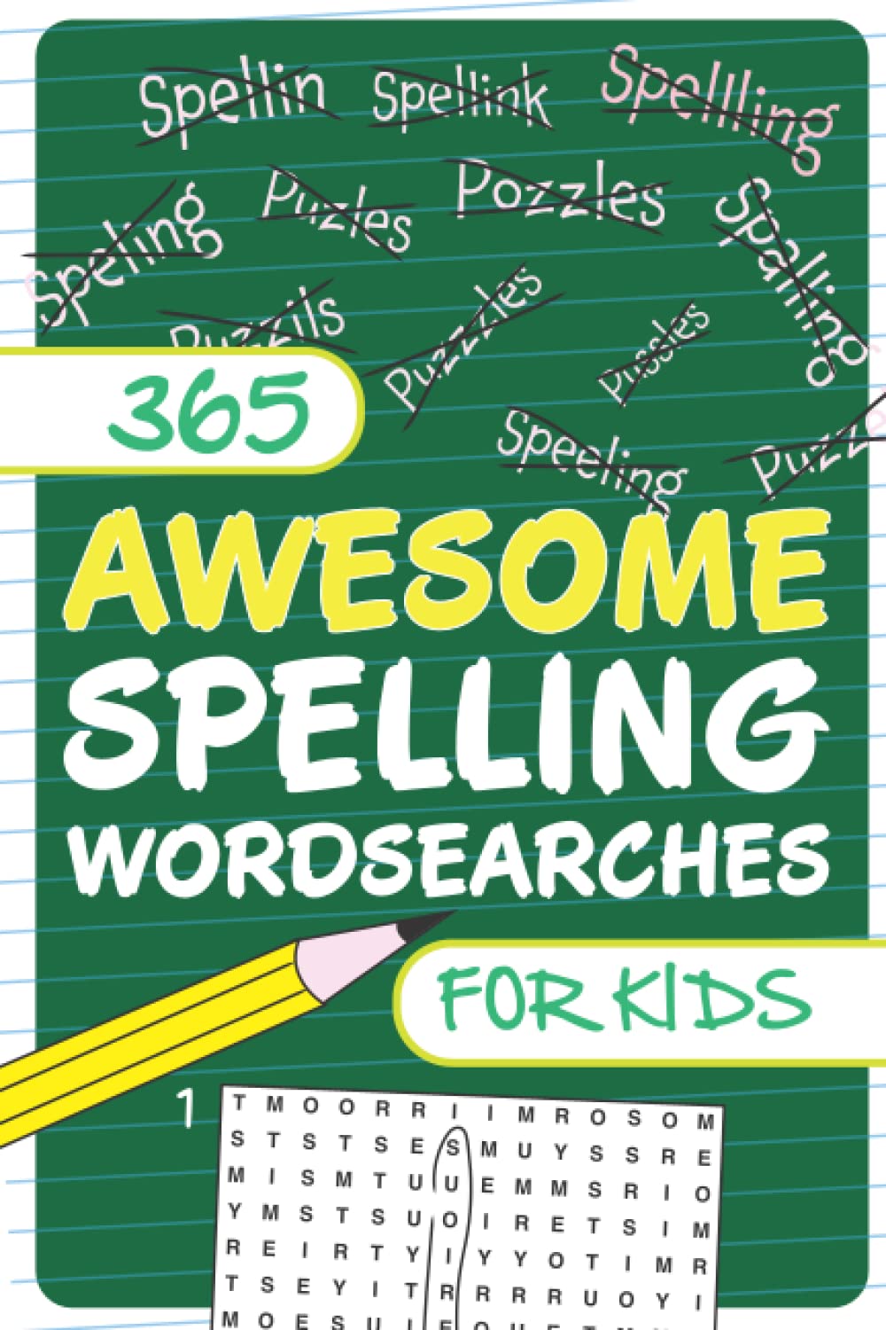 365 Awesome Spelling Wordsearches for Kids