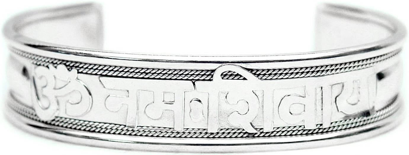 Exotic India Om Namah Shivai Bangle - Copper Alloy