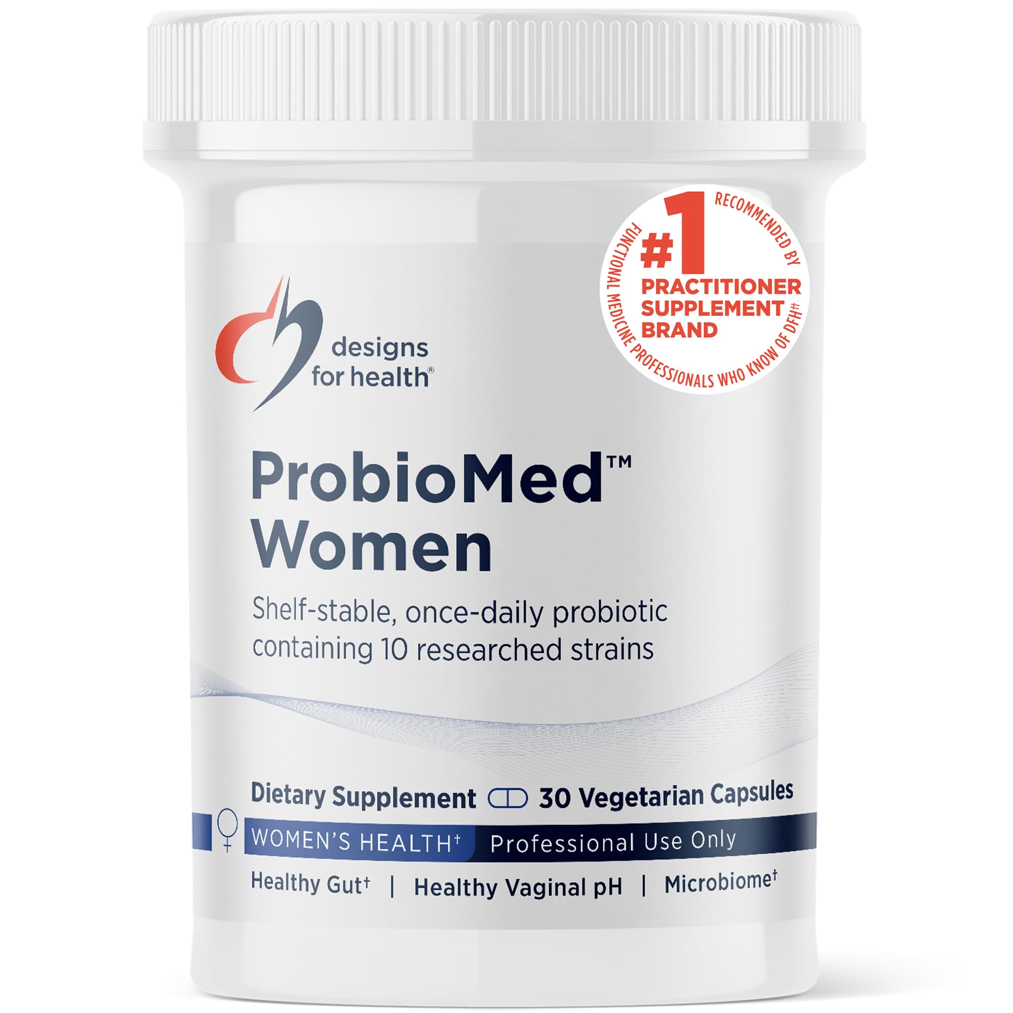 ProbioMed Women - Vaginal Probiotics to Support pH Balance, Vaginal Comfort, Immune Health & Gut Health for Women - Dairy-Free Probiotic (30 Capsules)